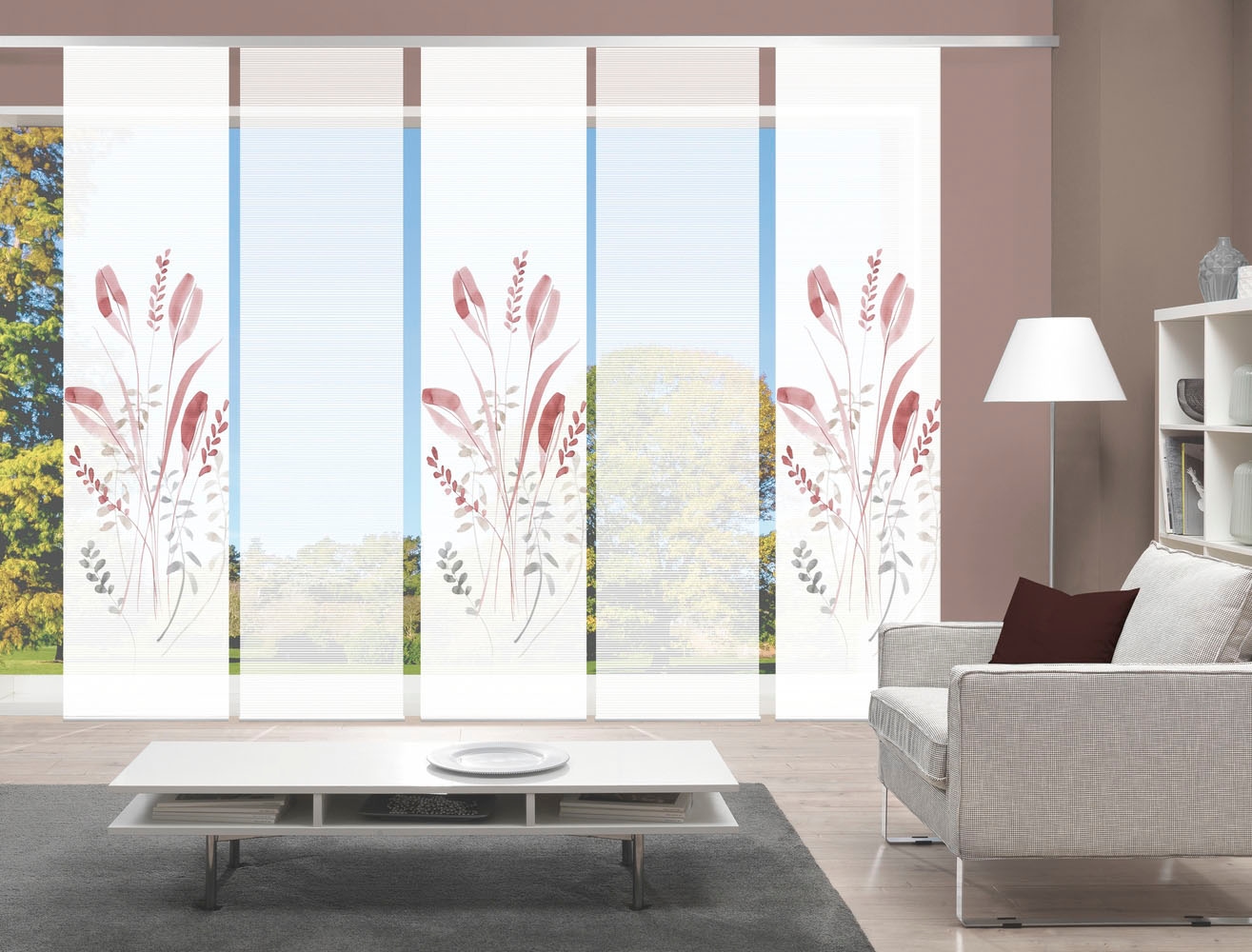 Vision S Schiebegardine "AYENE 5er SET" Paneelwagen 5 Stk. tlg. Schiebevorh günstig online kaufen