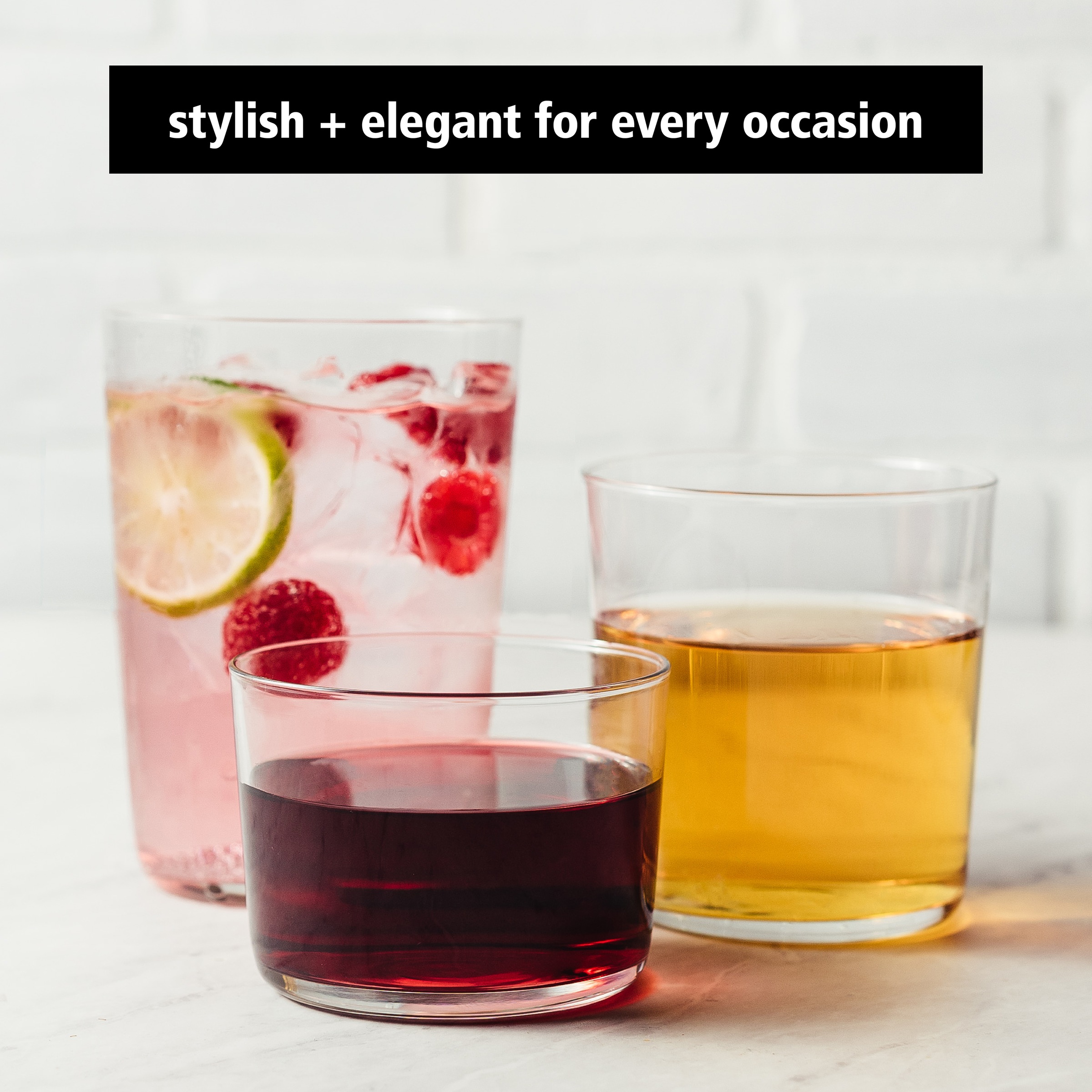 LIBBEY Gläser-Set »Libbey Cooler Glas, 12er Set -CIDRA-«, (Set, 12 tlg.), 562 ml, hochwertig verarbeitet, im modernen Design