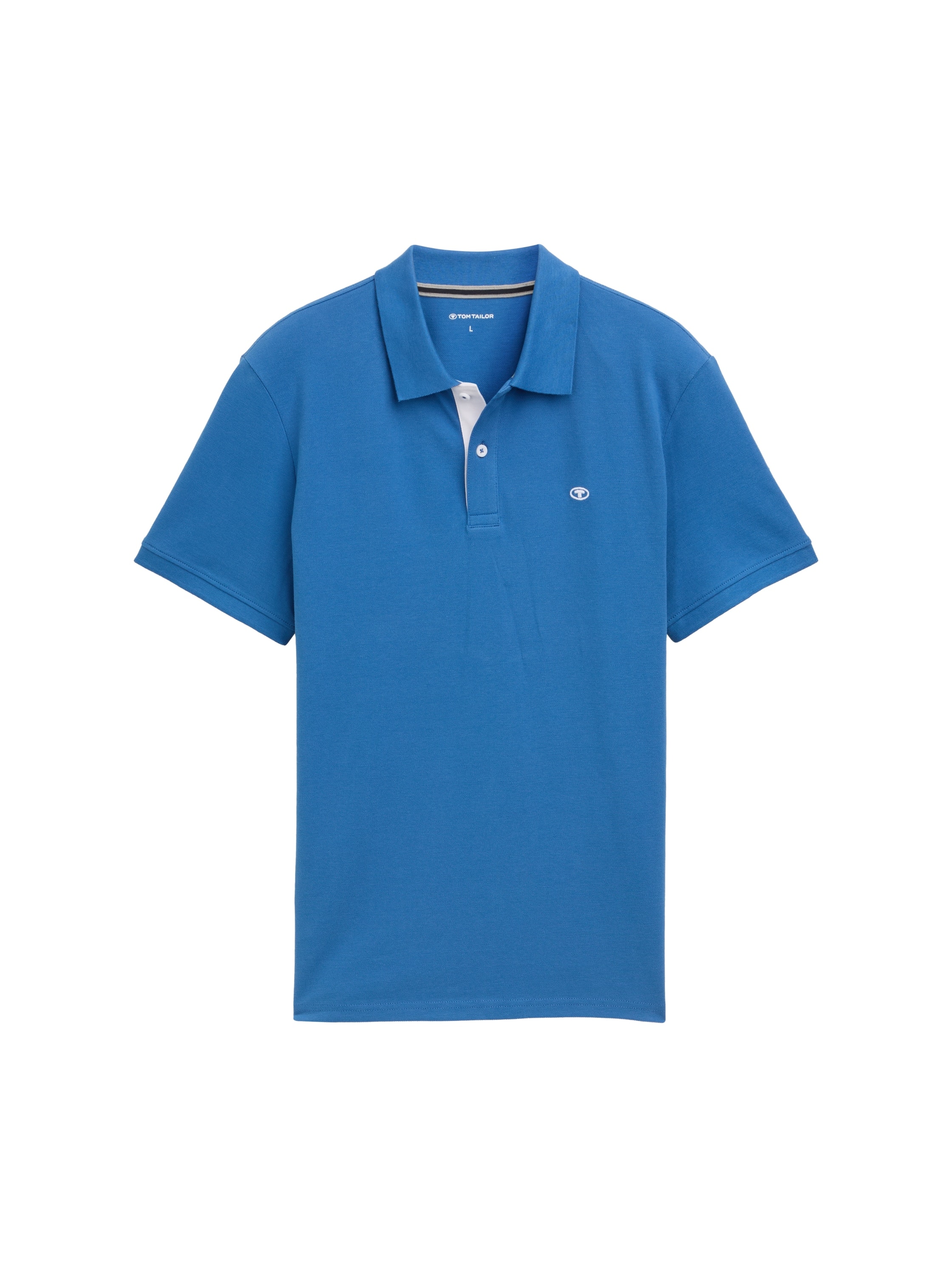 TOM TAILOR Poloshirt, mit farblich hervorgehobener Knopfleiste