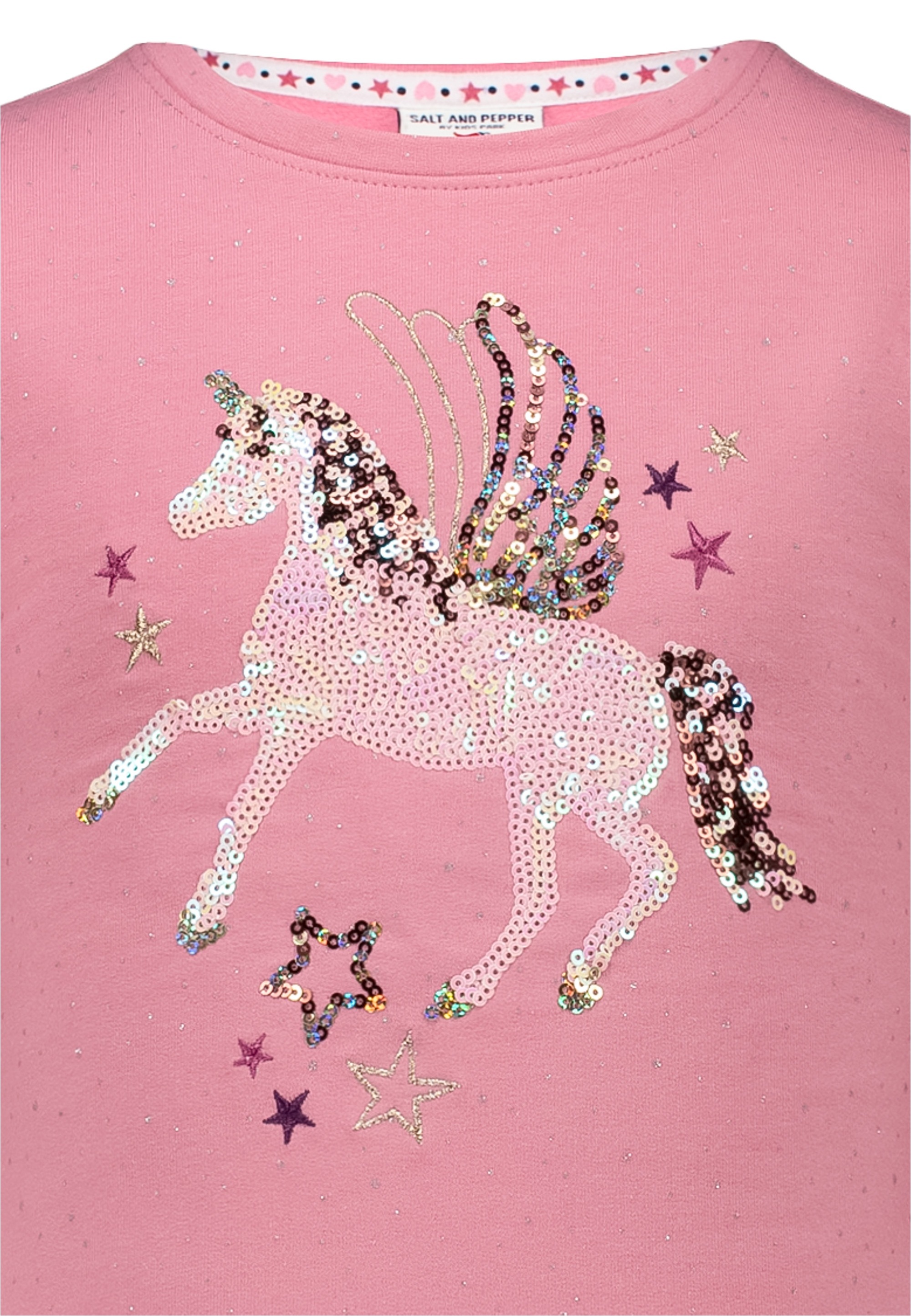 SALT AND PEPPER Jerseykleid »Unique«, mit süßem Einhorn-Motiv