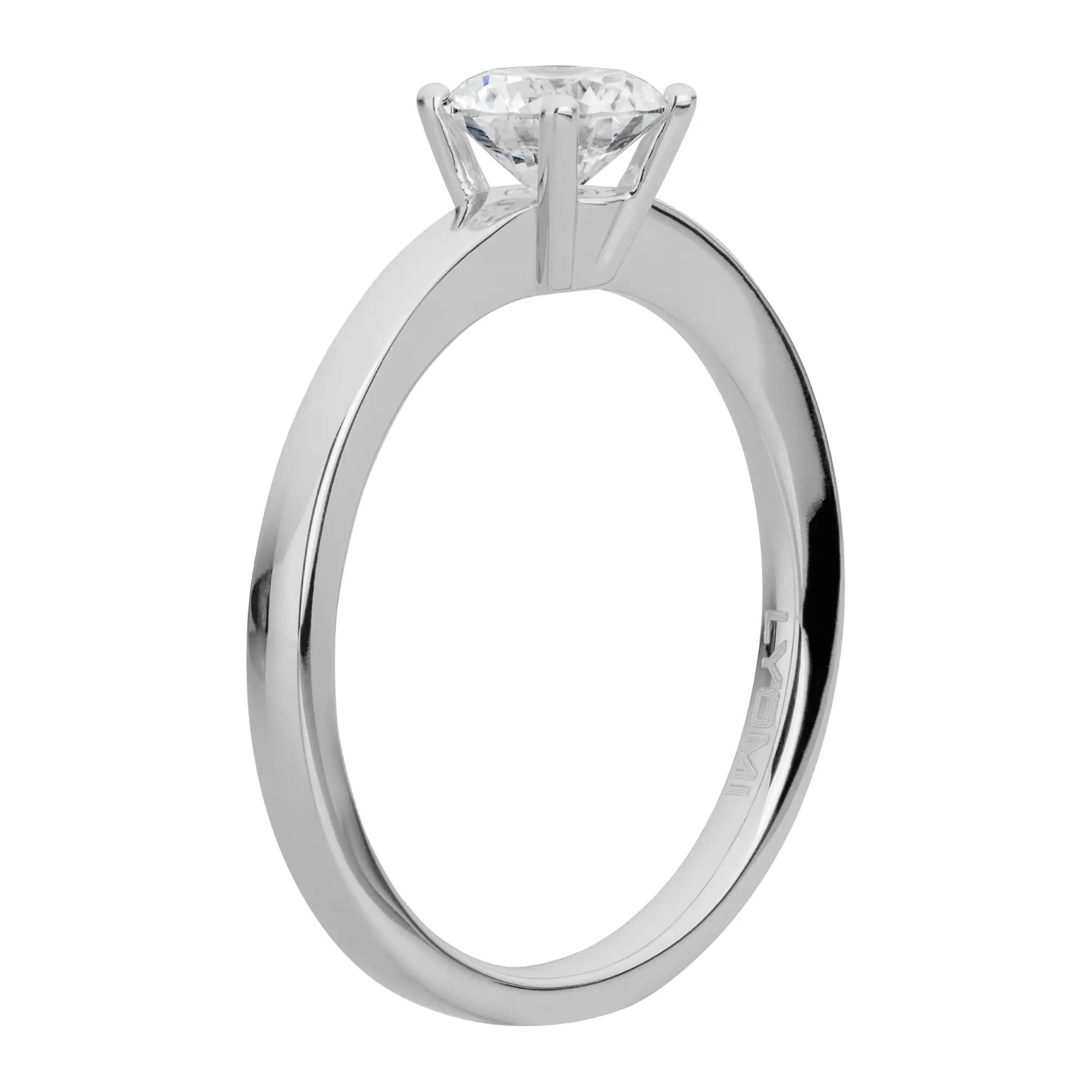 LYOMI Fingerring »585/- Weißgold 1 synth. Diam. 0,75 ct.«