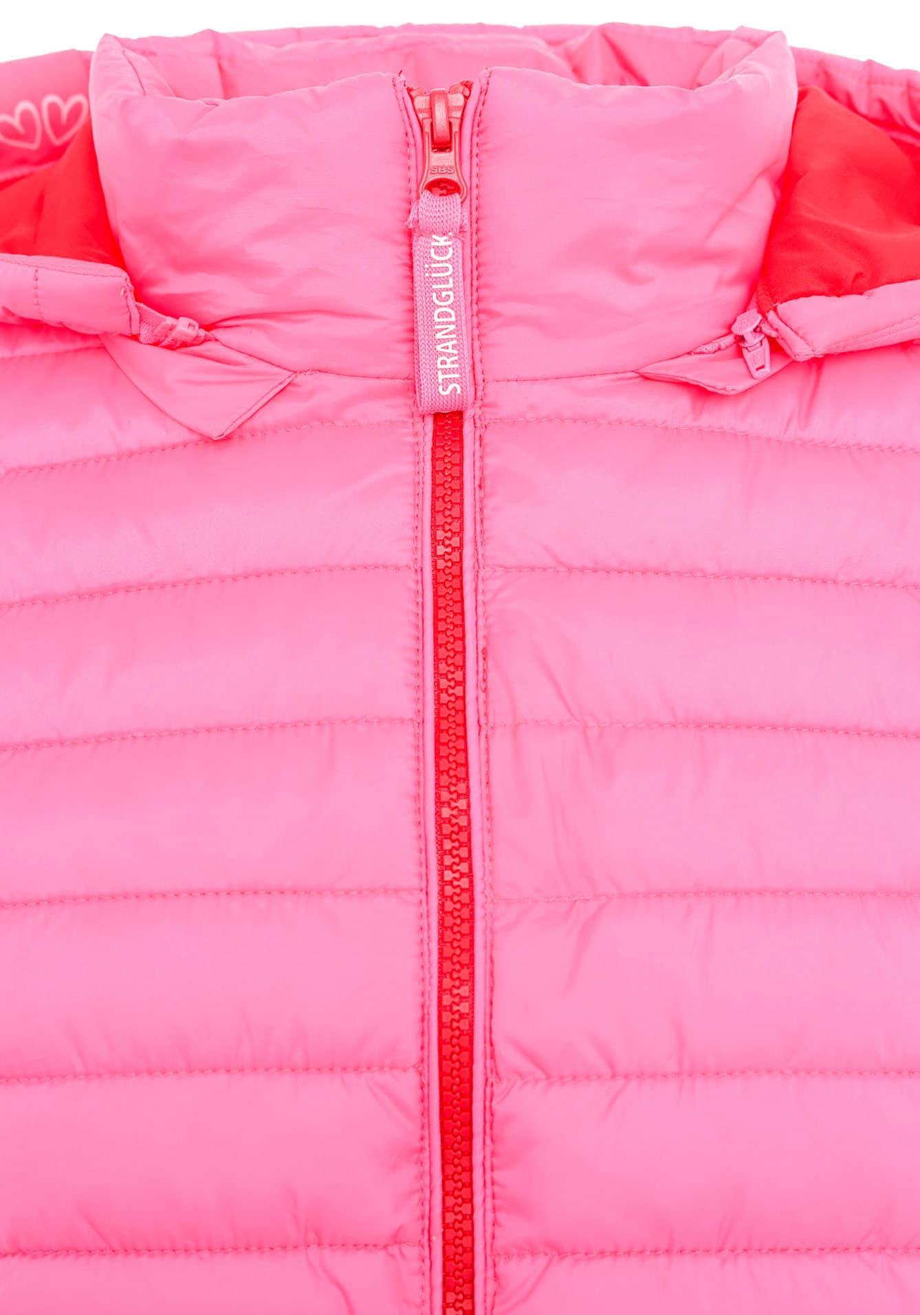 Zwillingsherz Steppjacke »"Maritim Patch"«, mit Kapuze, mit "Maritim Patch" am Arm, Kapuze, farbigem Zipper