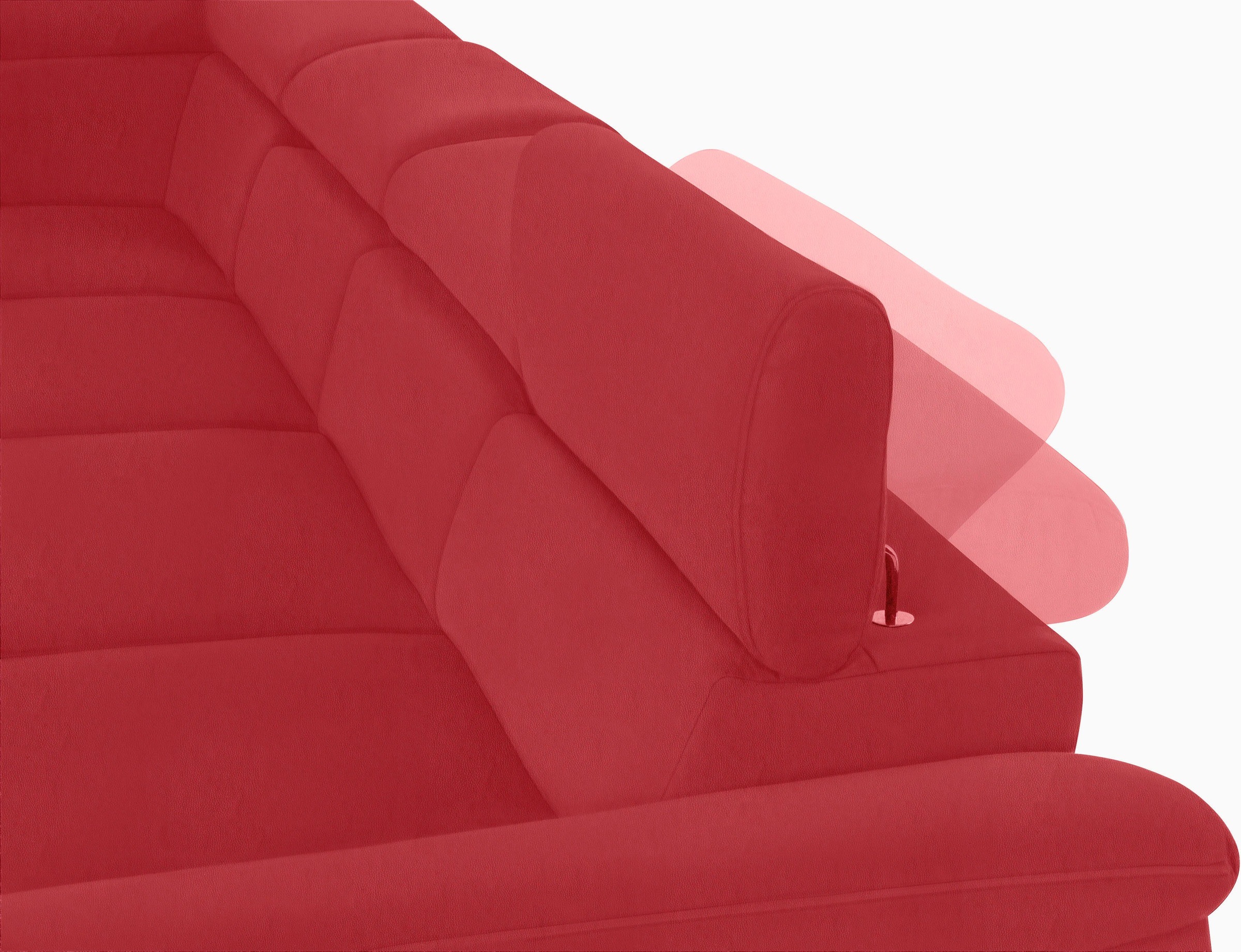 COTTA Polstergarnitur »Komaris U-Form«, (Set), Set bestehend aus: Wohnlandschaft mit Kopfteilverstellung & Hocker