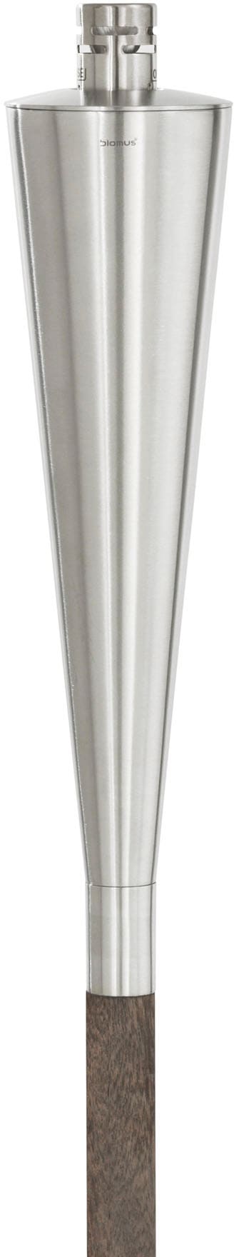 Gartenfackel BLOMUS, H:150cm Ø:7cm, silber, Leuchten, "ORCHOS", Fackel, Edelstahl matt