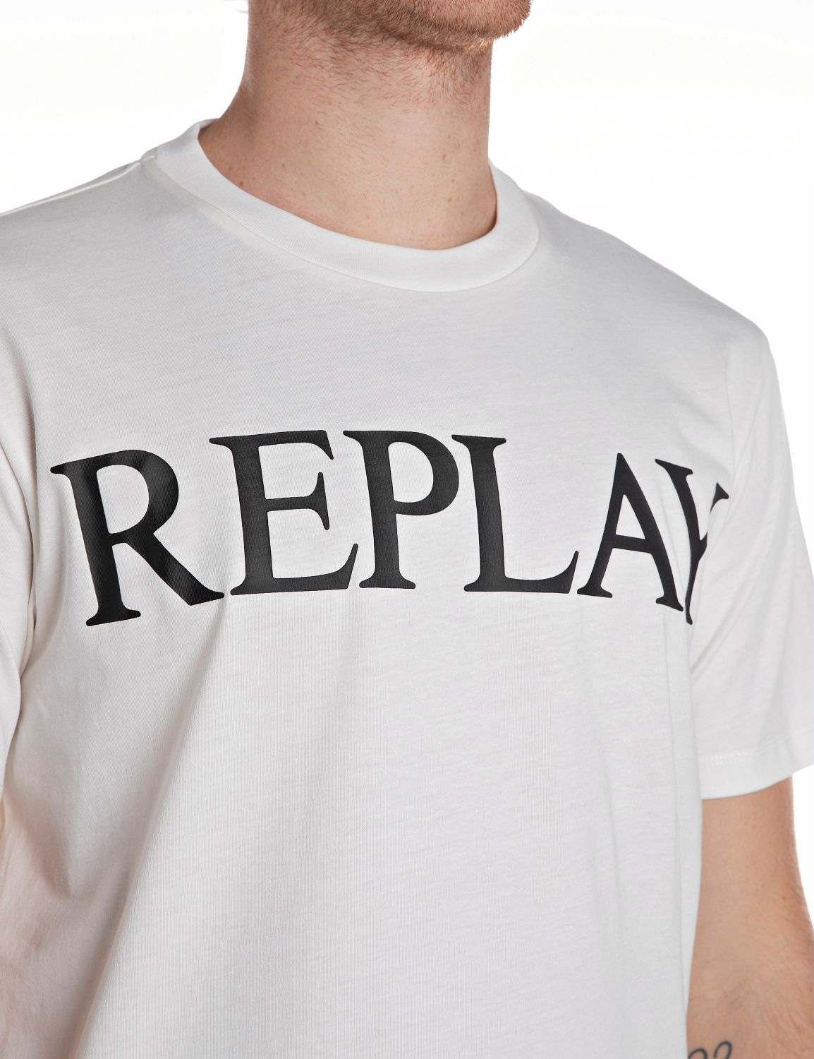 Replay T-Shirt, mit Logo-Frontprint