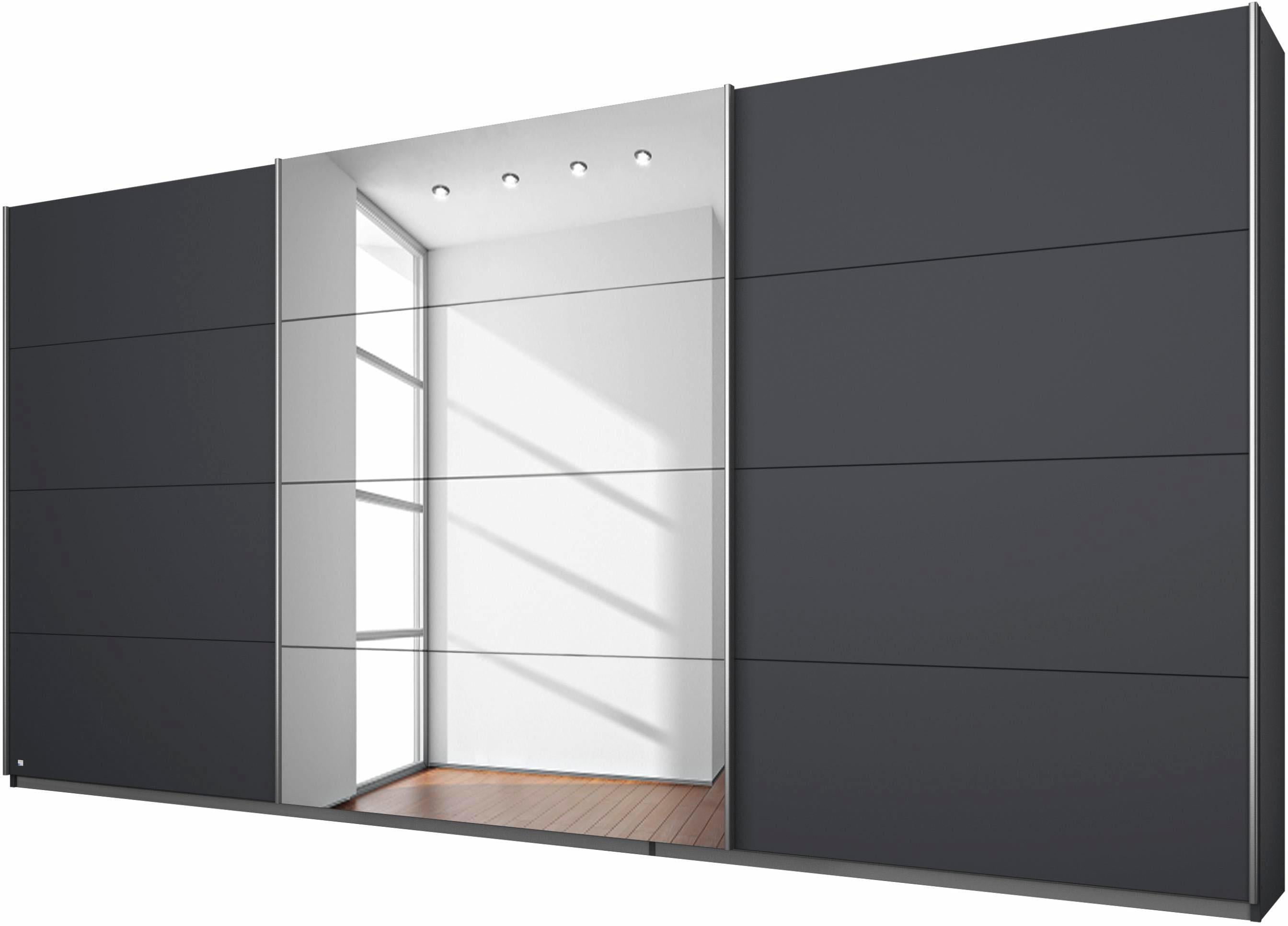 OTTO home Kleiderschrank "Mehrzweckschrank Aktenschrank Möbel Mietswohnung Schlafzimmer DOBENE" erhältlich in Breite: 271 und 360 cm, Höhe: 210 cm, mit großen Spiegelelementen, inkl. Schubladeneinsatz MADE IN GERMANY