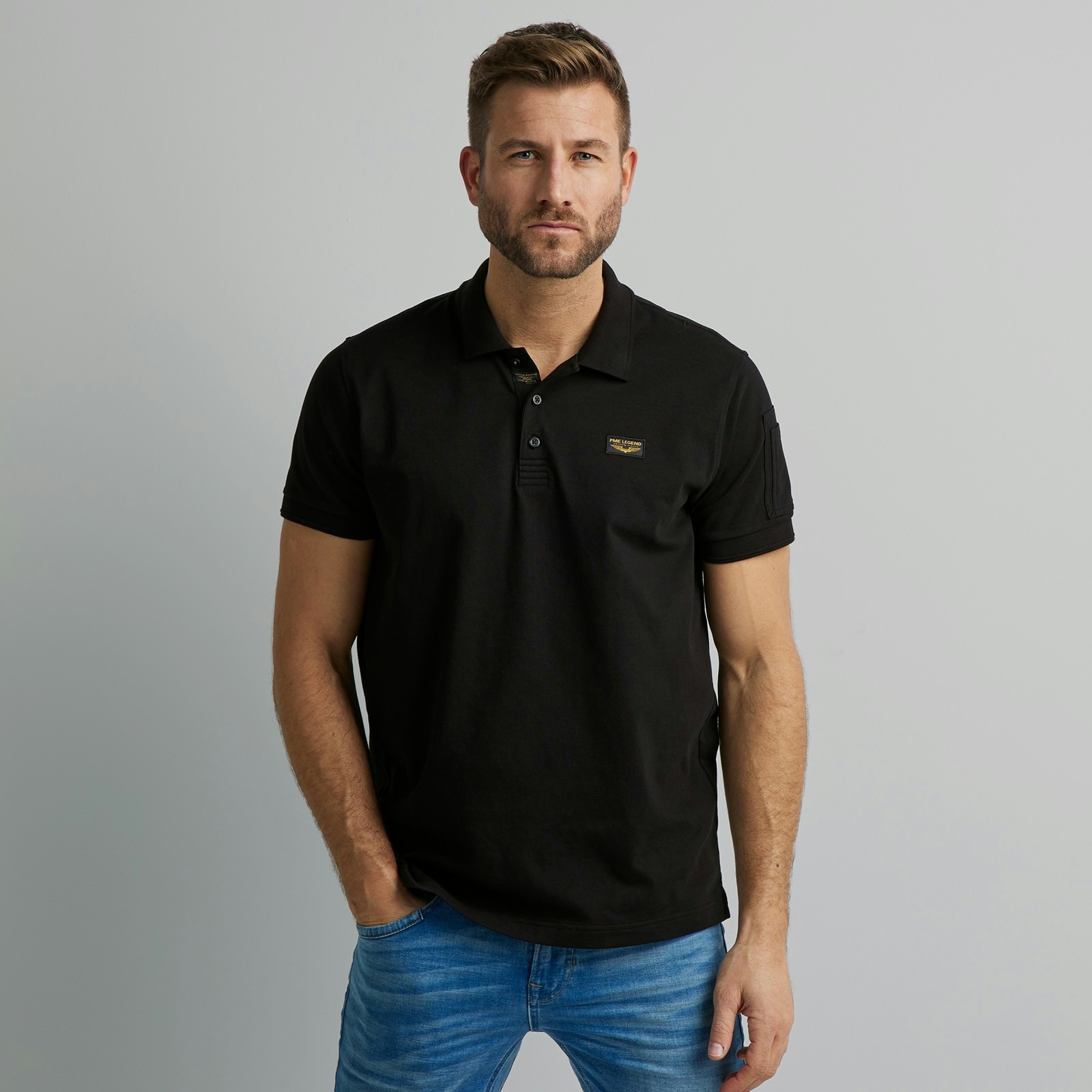 PME LEGEND Poloshirt, mit Logostickerei