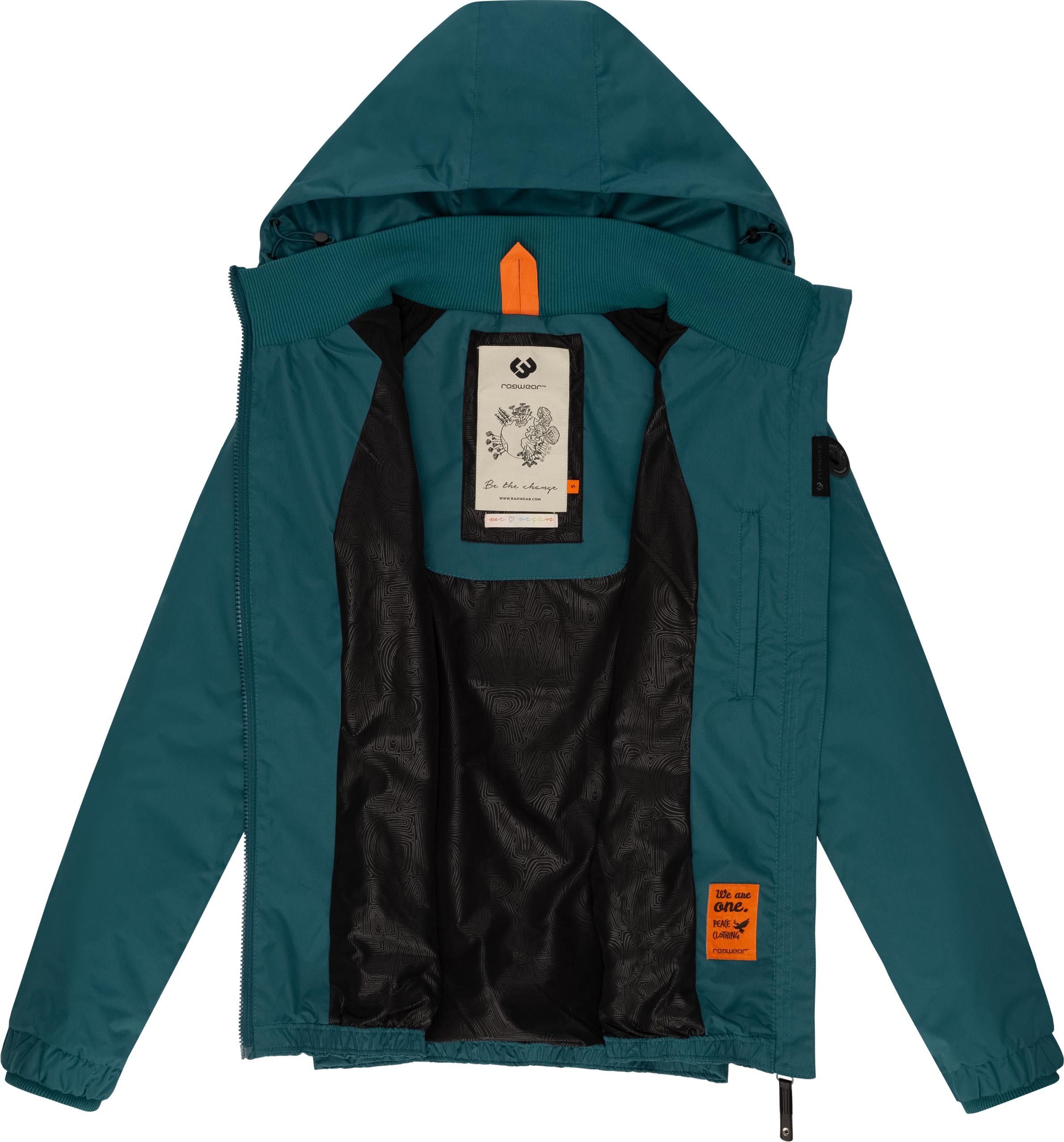 Ragwear Outdoorjacke »Dizzie«, mit Kapuze, Wasserdichte Übergangsjacke mit großer Kapuze