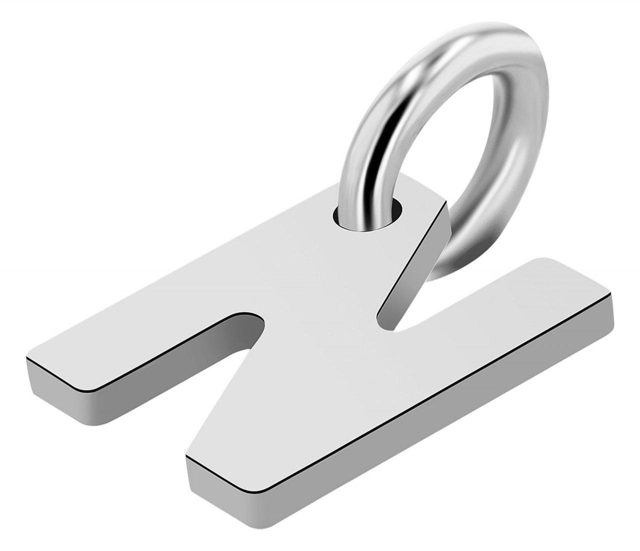 Adelia´s Kettenanhänger »stilvoller Buchstabe Anhänger aus 925 Sterling Silber«