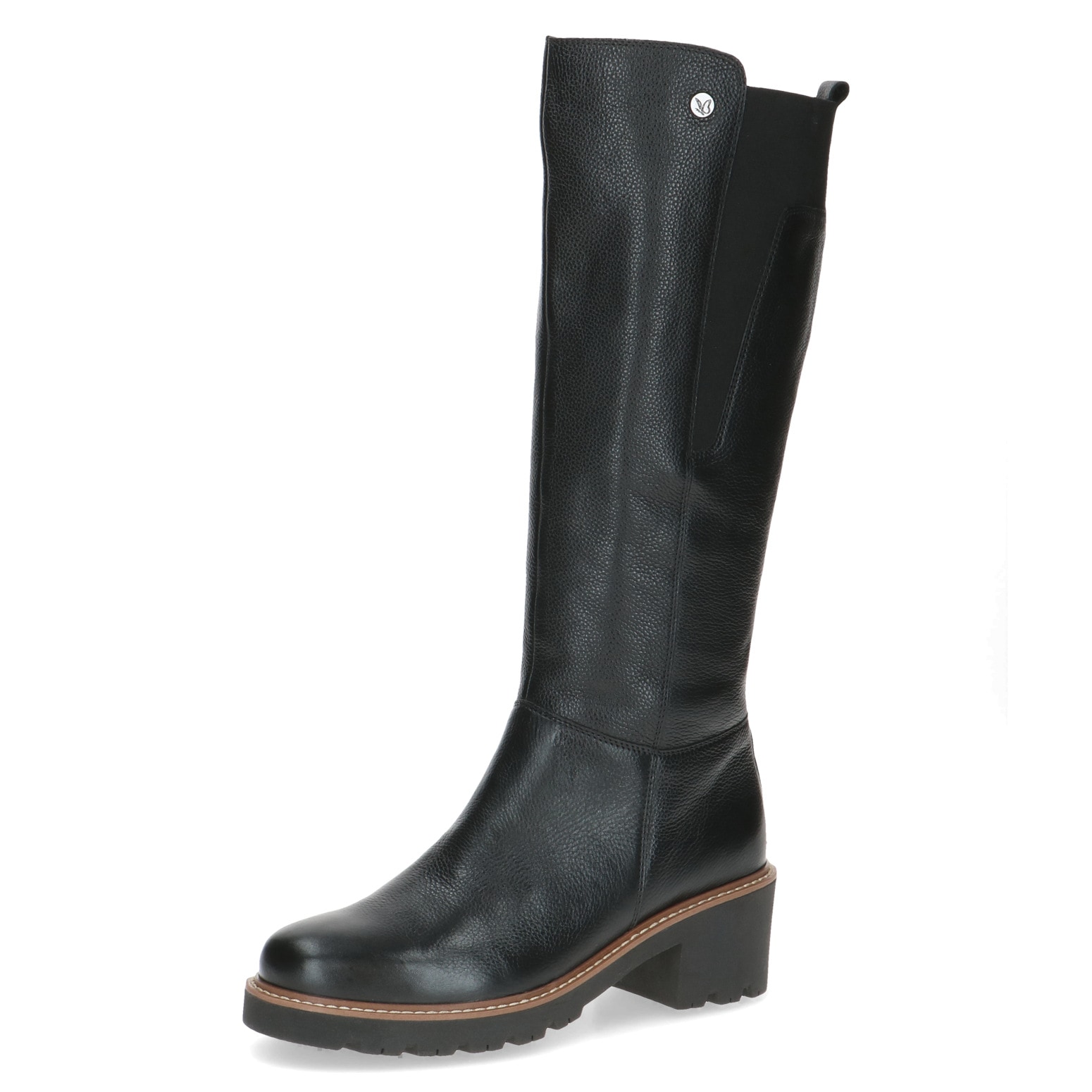 Caprice Stiefel, Blockabsatz, Langschaftstiefel mit Kontrast-Rahmennaht günstig online kaufen