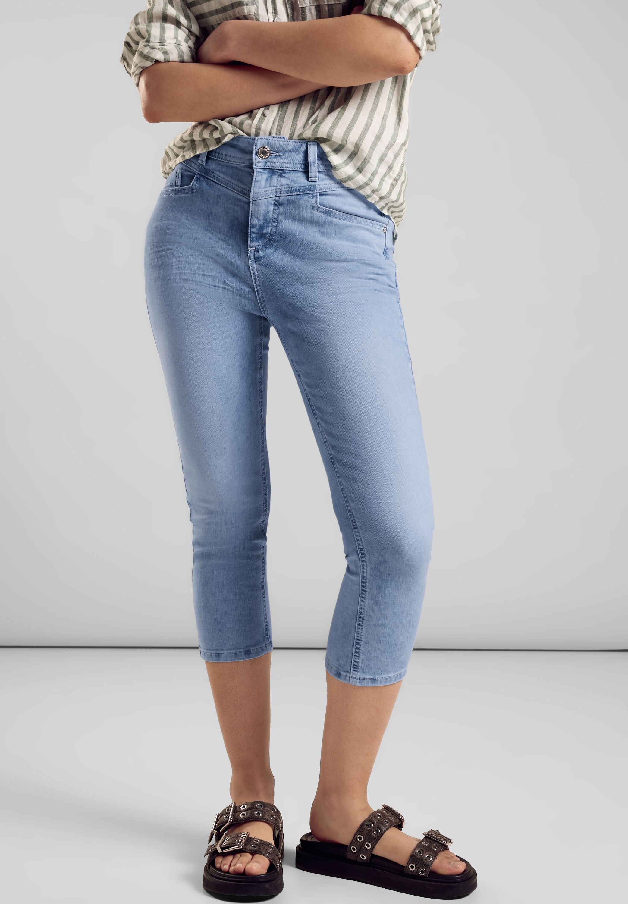 STREET ONE 3/4-Jeans, softer Materialmix günstig online kaufen