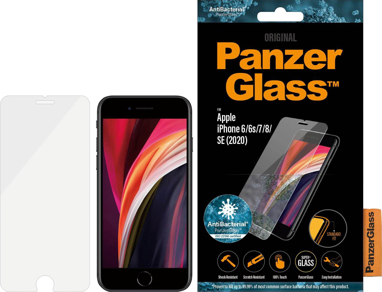 PanzerGlass Displayschutzfolie »Displayschutz für iPhone 6/6s/7/8/SE (2020)«, für iPhone 6-iPhone 6s-iPhone 7-iPhone 8-iPhone SE (2020)