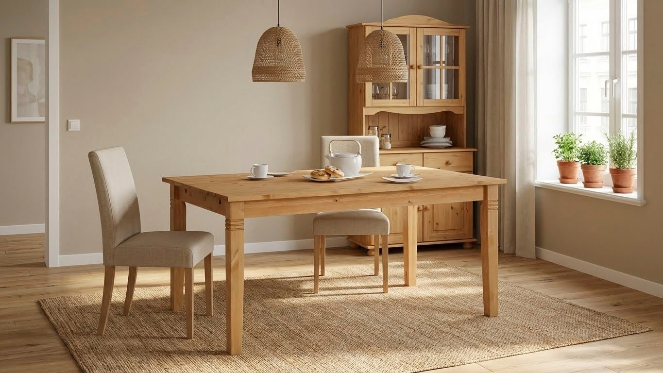 Home affaire Esstisch "Danuta" wahlweise mit Schublade, aus massiver Kiefer günstig online kaufen