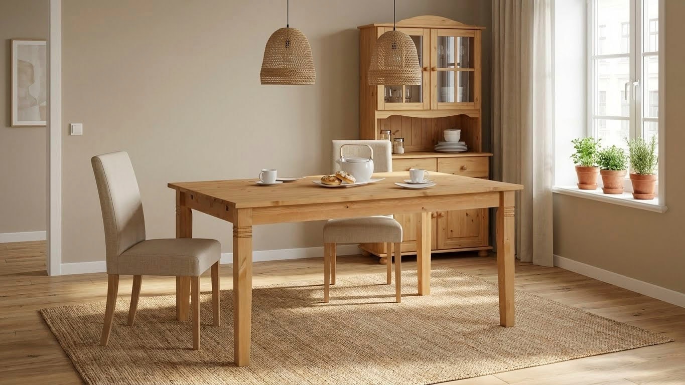 OTTO home Esstisch "Danuta" wahlweise mit Schublade, aus massiver Kiefer, F günstig online kaufen