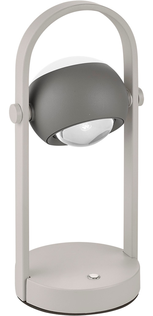 Musterring LED Tischleuchte »CANNON, Akku LED Tischlampe Touchdimmer 4W 400 Lumen 2300-4000K CCT« LED-Board 1 Stk. Farbwechsler | warmweiß - kaltweiß kabellose Akku Tischleuchte mit Lade-Base, schwenkbar dimmbar Memory