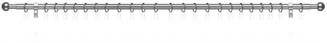 LICHTBLICK ORIGINAL - 1 Gardinenstange und läufig-läufig, Kugel, Einläufige | ausziehbar, Vorhangstange BAUR 240 Gardinen mm, läufig für »Gardinenstange 20 1 130 ausziehbar, Stores. cm«, Ringen mit