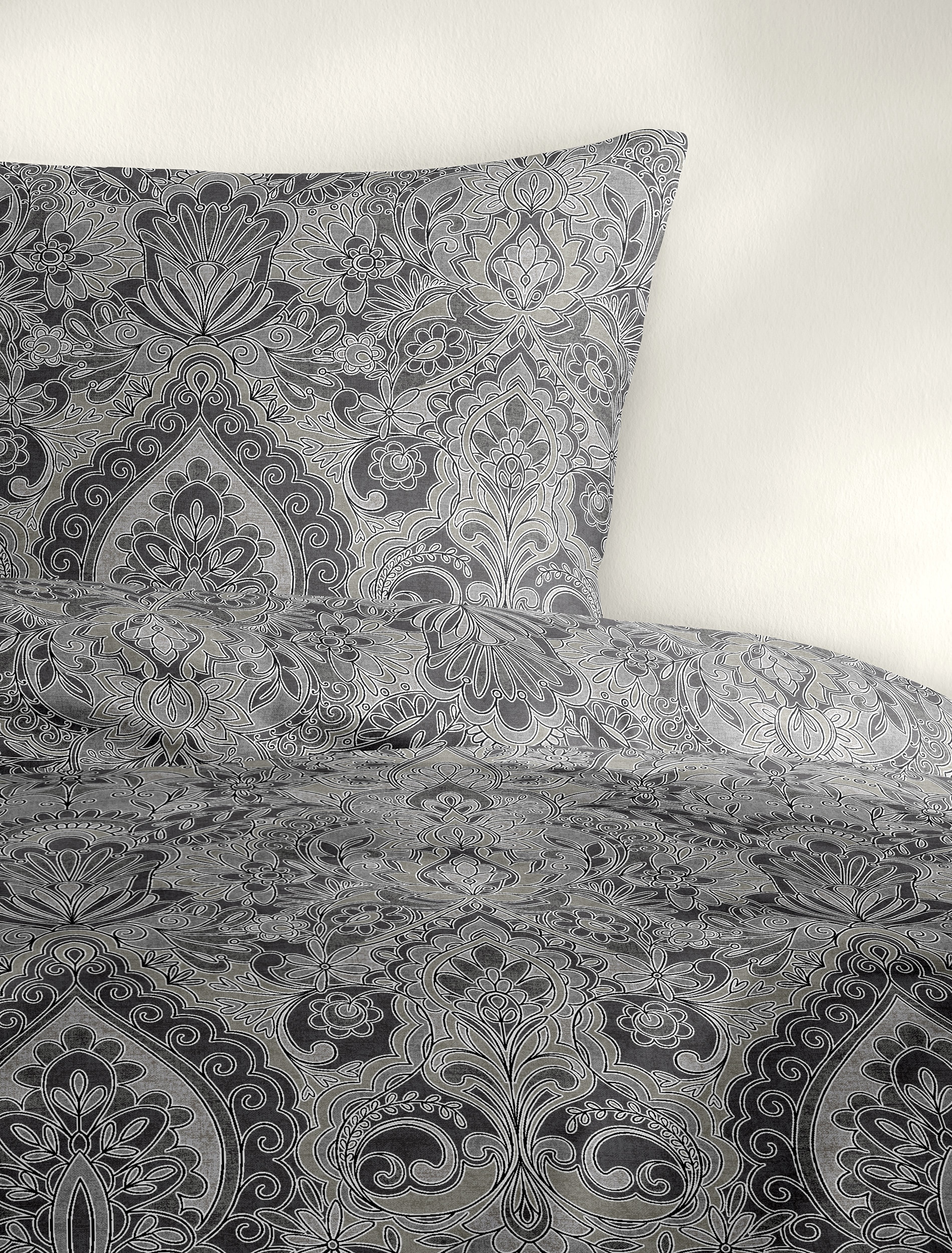 BIERBAUM Bettwäsche »3846« 2 Stk. tlg. Biber, 100 % Baumwolle, pflegeleicht, kuschelig weich