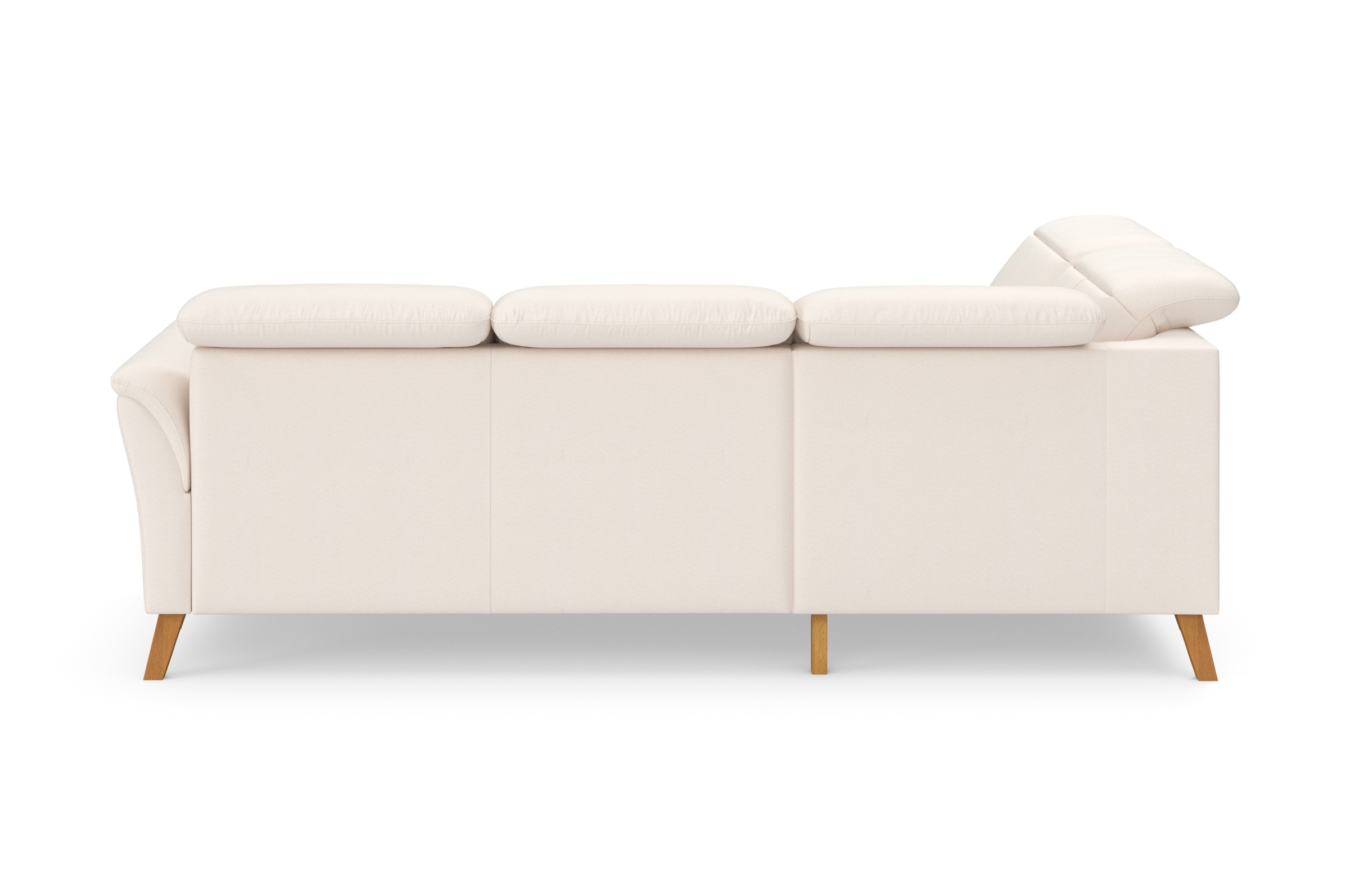 Ecksofa SIT & MORE "Romero L-Form", beige (creme), B:250cm H:91cm T:220cm, 100% Polyester, Sofas, Ecksofa, wahlweise mit oder ohne TV-Funktion, Bettfunktion, Bettkasten 3