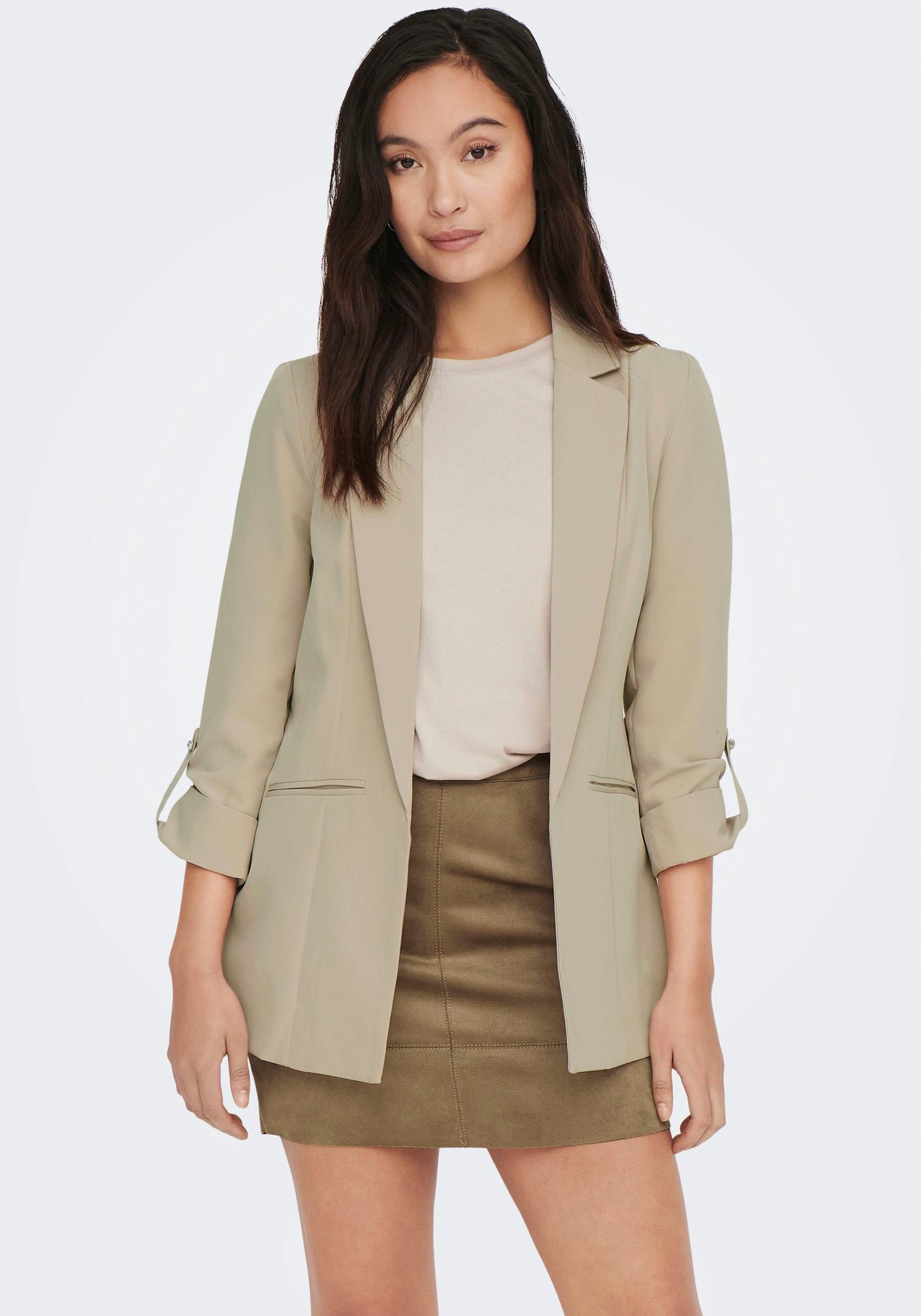 ONLY Kurzblazer "ONLKAYLE-ORLEEN 3/4 BLAZER TLR NOOS" Materialmix, regular günstig online kaufen