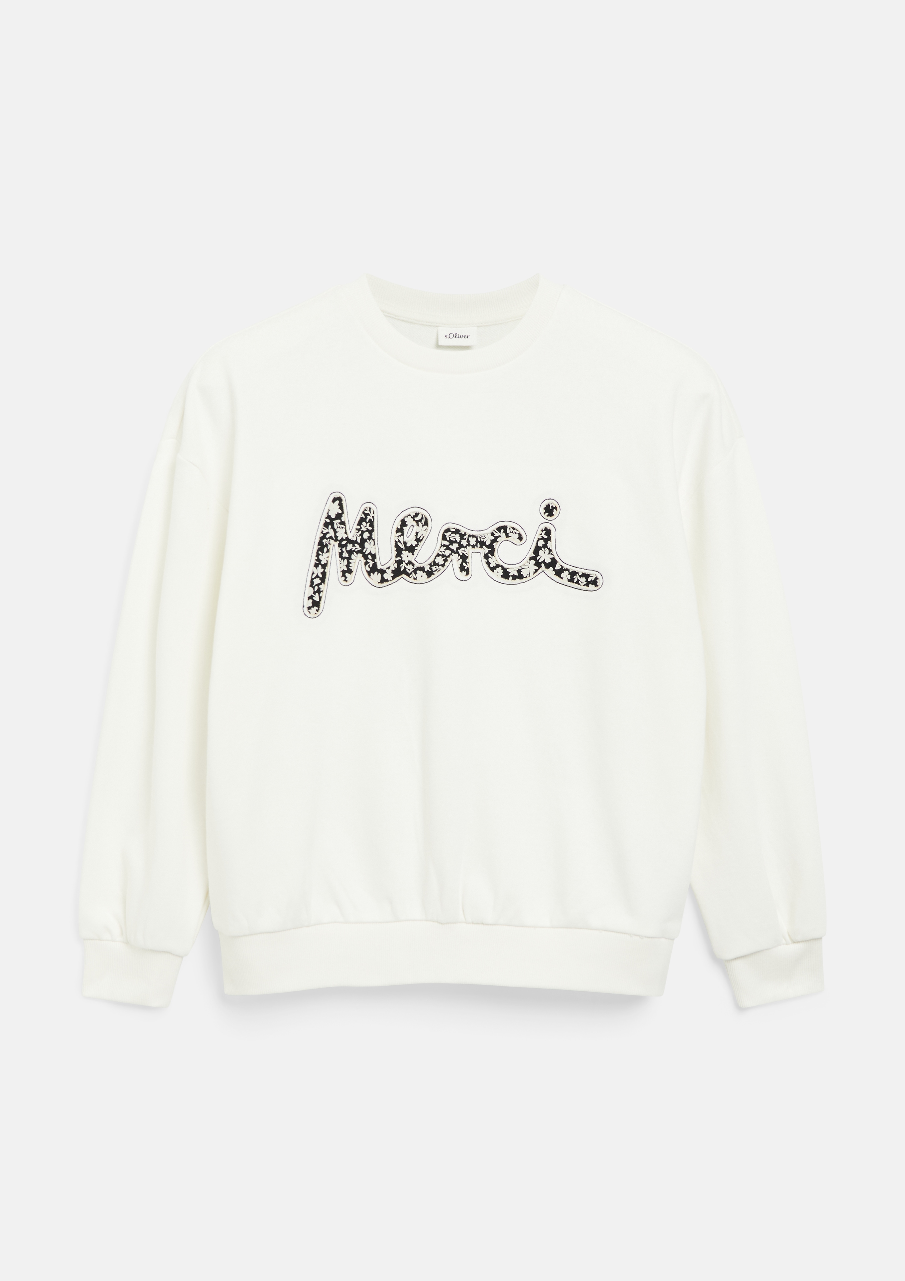 s.Oliver Junior Sweatshirt, mit Applikation, Oversize, Baumwollmix