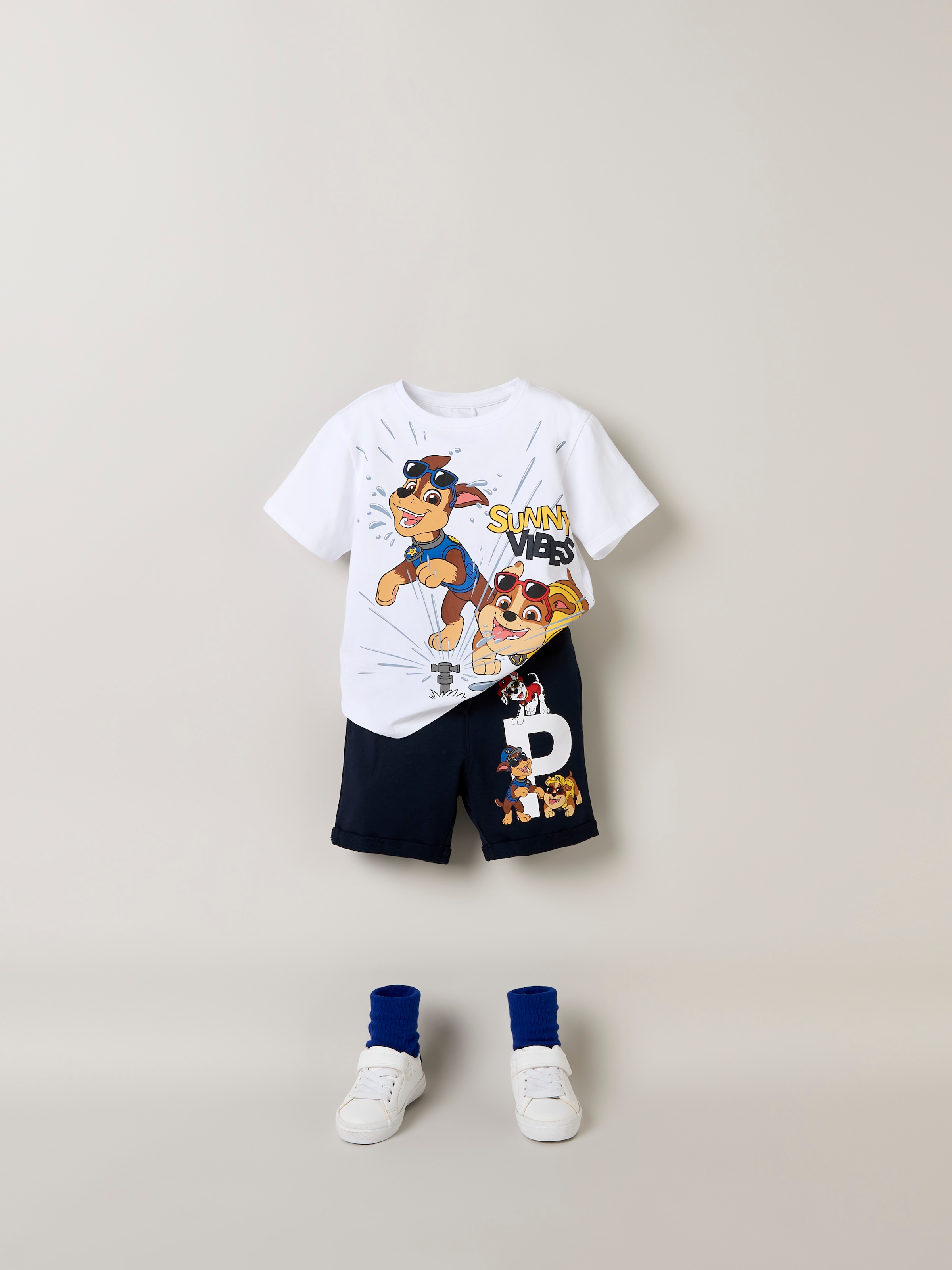 Name It Sweatshorts »NMMMIR PAW NREG LONG SW SHORT UNB CPLG«  Baumwollmischung, regular fit