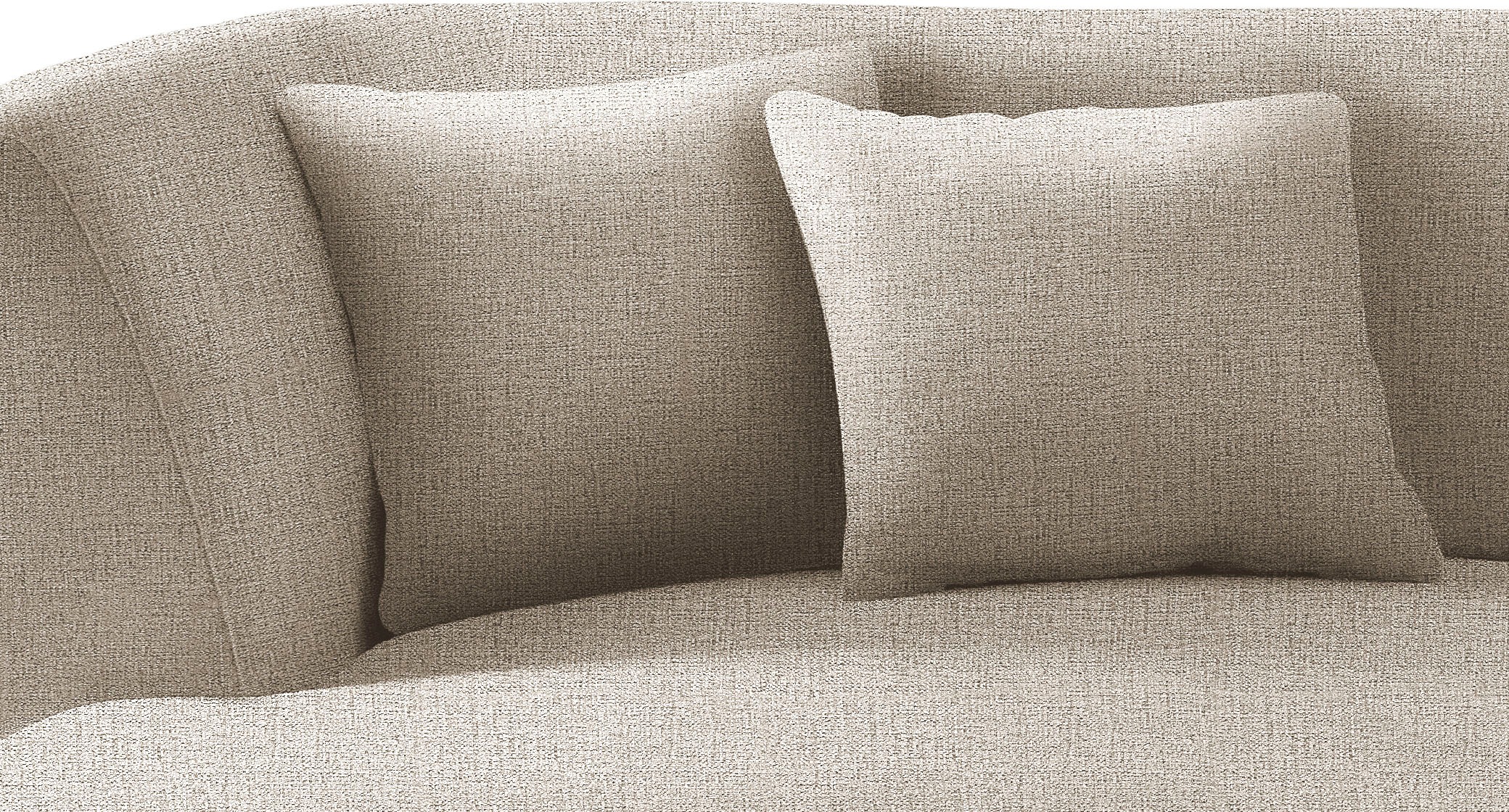 INOSIGN Ecksofa »Colori L-Form«, Holzfußfarbe wählbar, inkl. 4x Zierkissen
