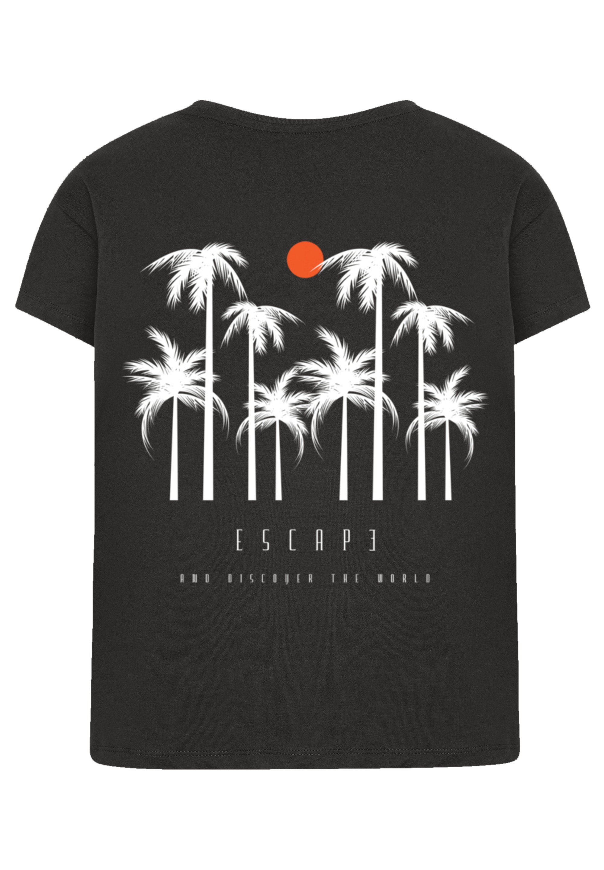 F4NT4STIC T-Shirt »Escape Discover the World Palm Trees«, Discover the World
