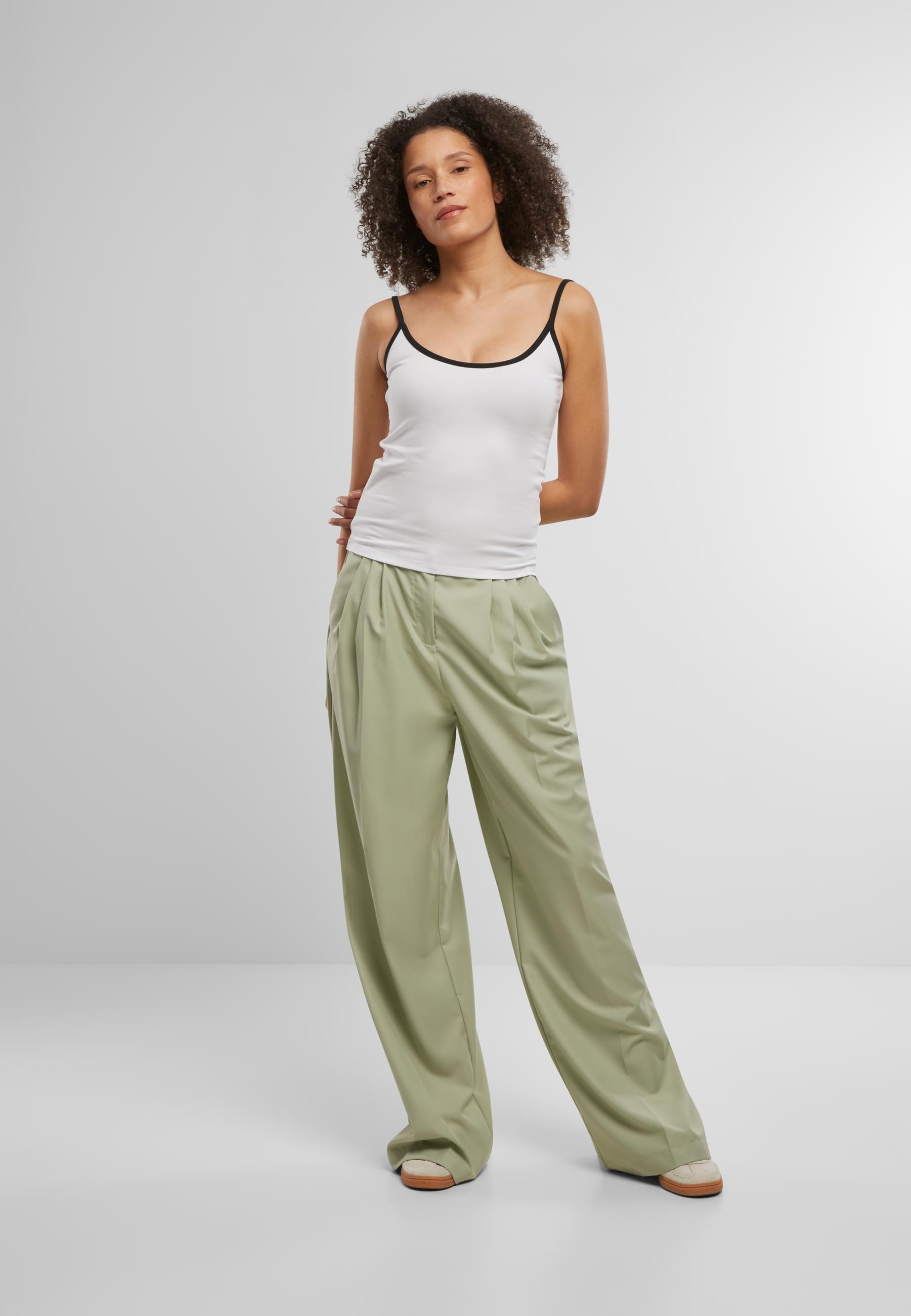 URBAN CLASSICS Muskelshirt »Urban Classics Ladies Contrast Basic Top 2-Pack«, (1 tlg.)