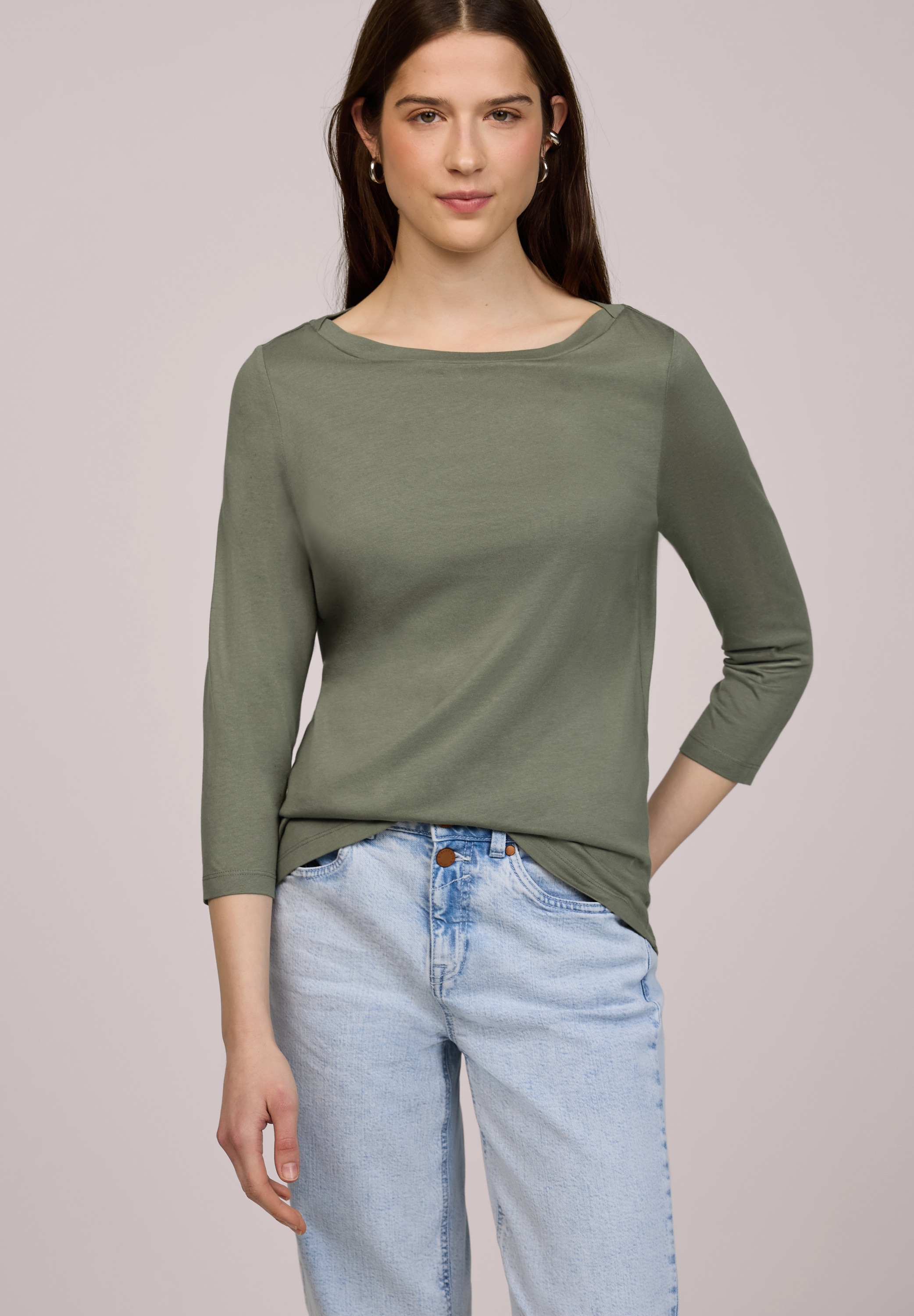 STREET ONE STUDIO 3/4-Arm-Shirt Jersey günstig online kaufen