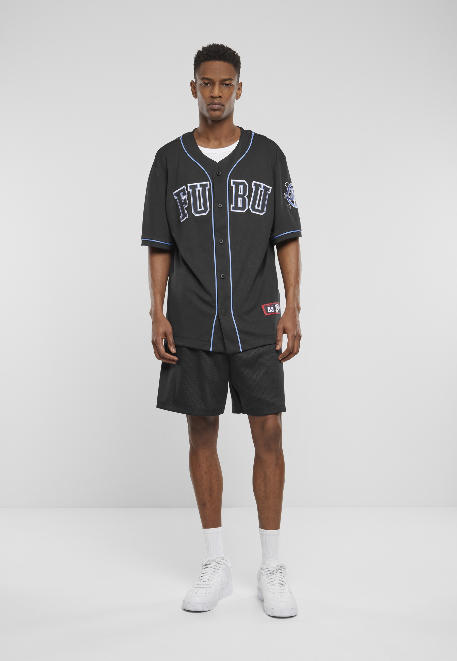 Fubu T-Shirt »Fubu Herren FM242-002-1 Fubu College Mesh Baseball Jersey« 1 Stk.