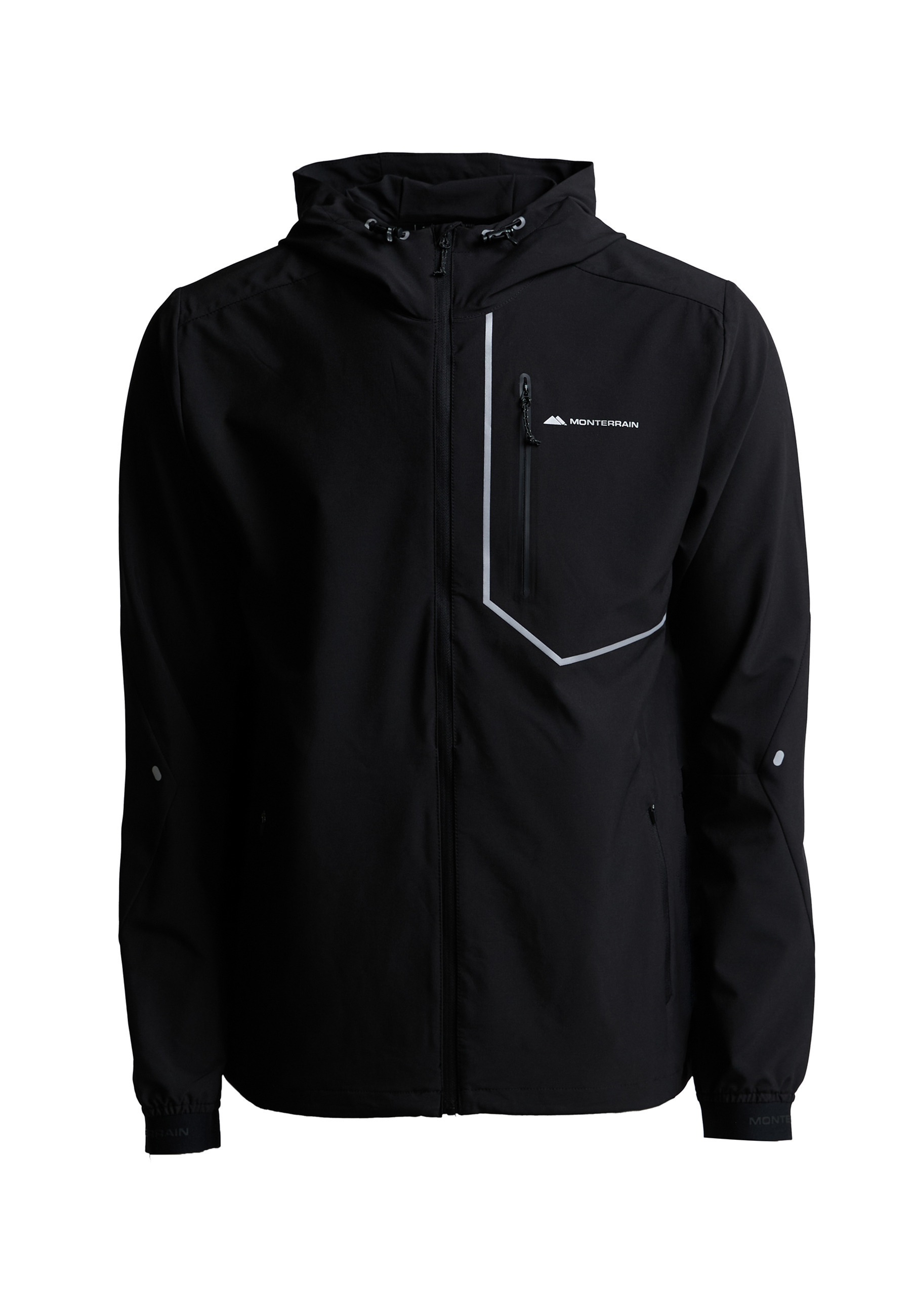 Monterrain Outdoorjacke "Monterrain RAMBLE 3.0 WOVEN HOODY" 1 Stk. tlg. mit Kapuze
