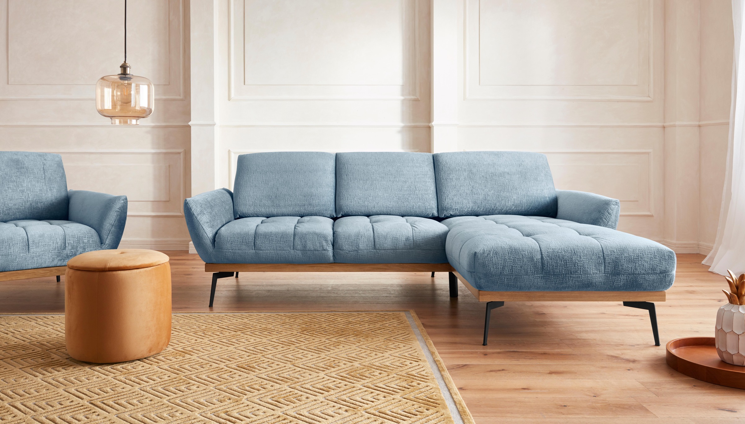 Guido Maria Kretschmer Home&Living Ecksofa "Palíc, inkl. Rückenverstellung, günstig online kaufen