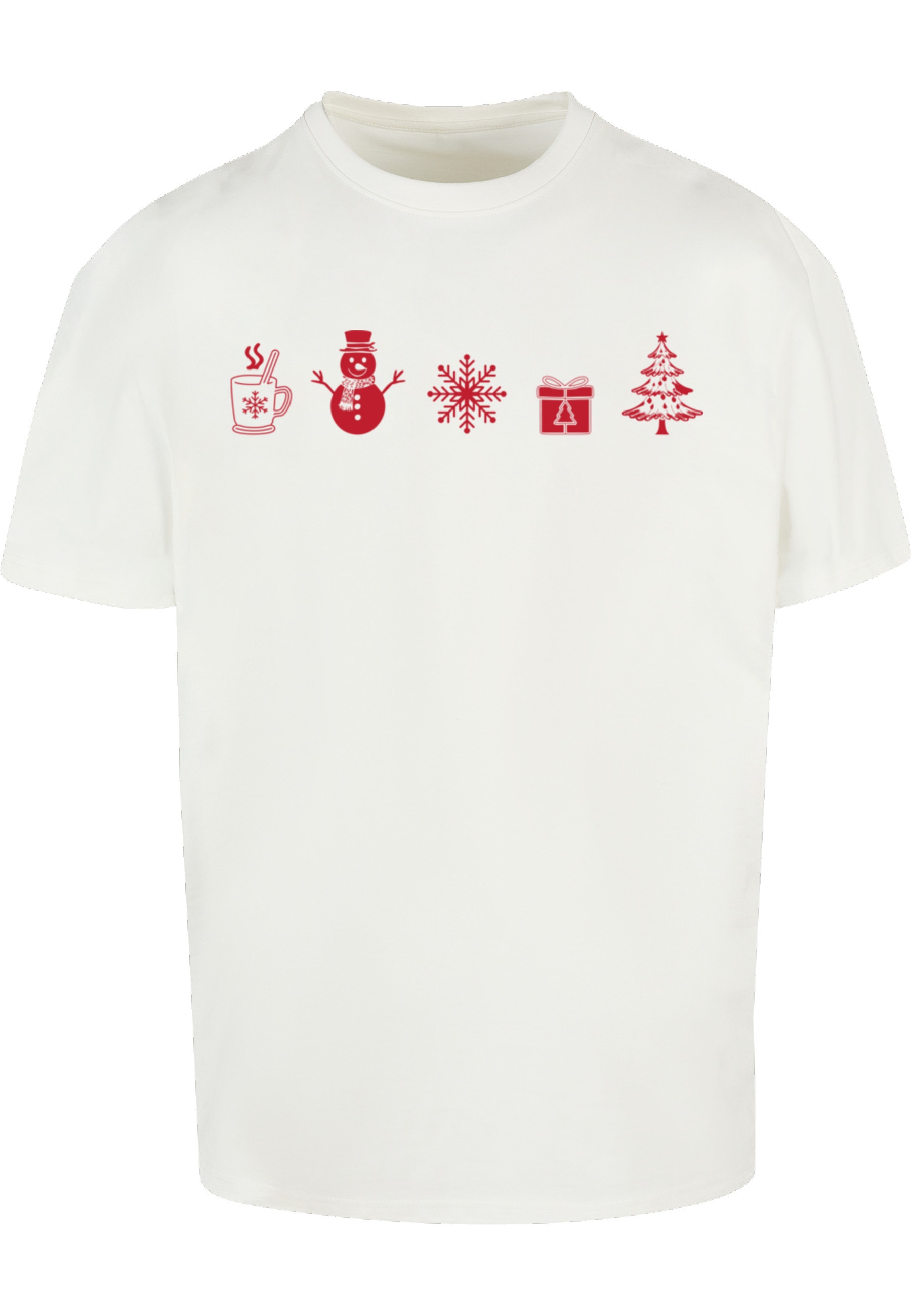 Merchcode T-Shirt "Merchcode Christmas Elements Tee" 1 Stk. günstig online kaufen