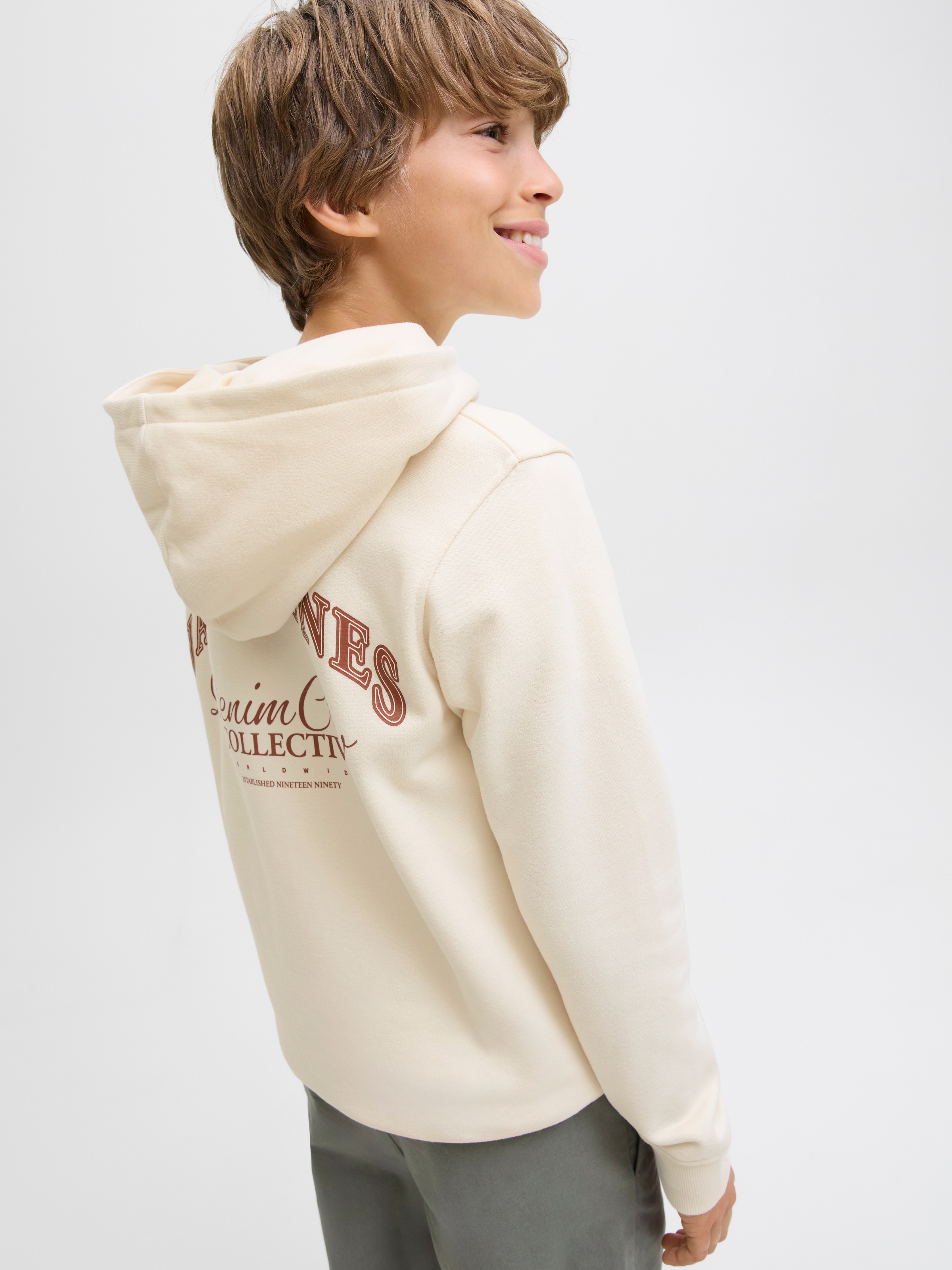 Jack & Jones Junior Kapuzensweatshirt »JJEBRANDES BACKP RELAXED SWEAT H SN JNR«