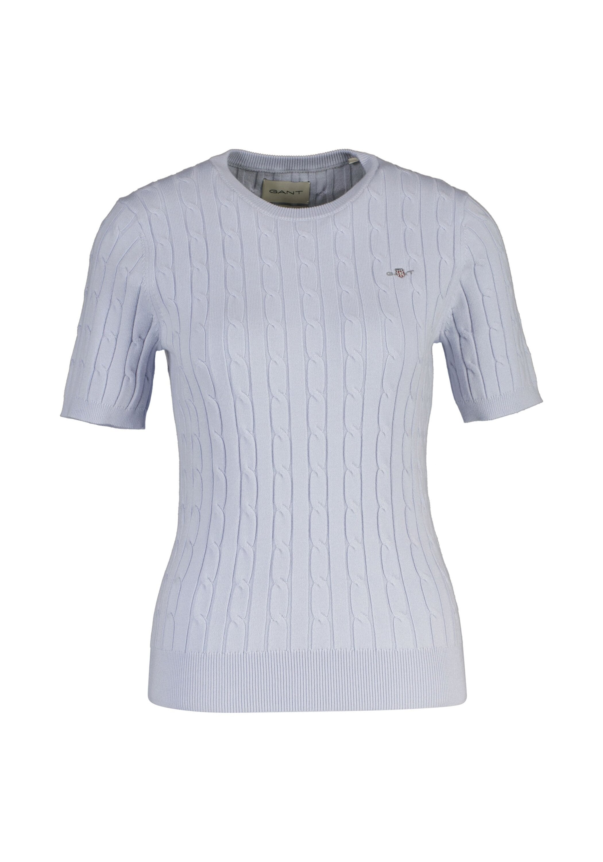 Gant T-Shirt "T-Shirt STRETCH COTTON CABLE C-NECK 1er Pack" günstig online kaufen