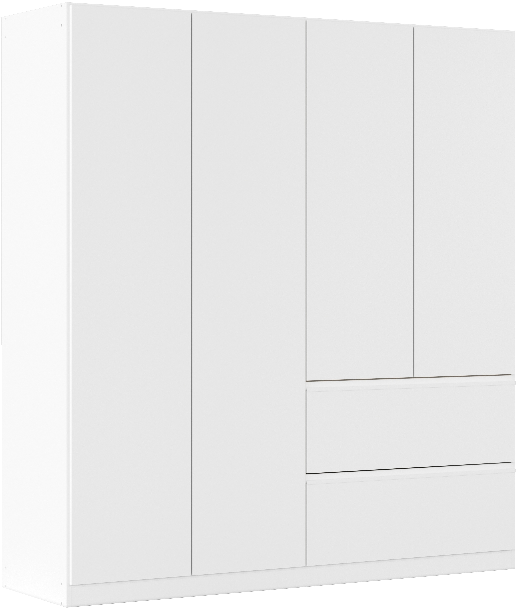 rauch "Kleiderschrank Schrank Garderobe Wäscheschrank Schlafzimmer JOEL" in 3 verschiedenen Ausstattungen BASIC/CLASSIC/PREMIUM, mit zwei Schubladen, mit Push-to-Open Funktion MADE IN GERMANY