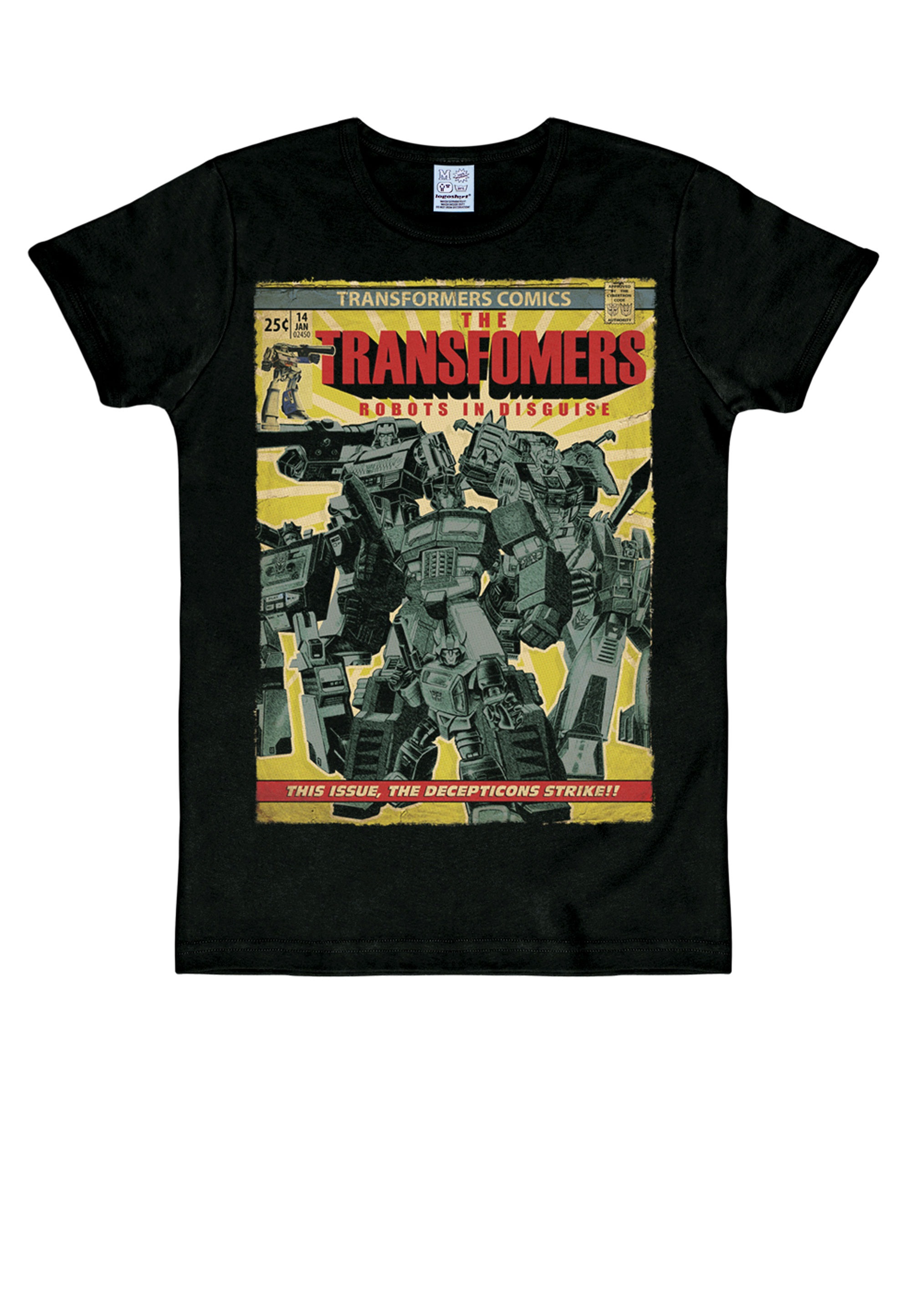 LOGOSHIRT T-Shirt »Transformers - Robots In Disguise«, mit großem Transformers-Frontprint