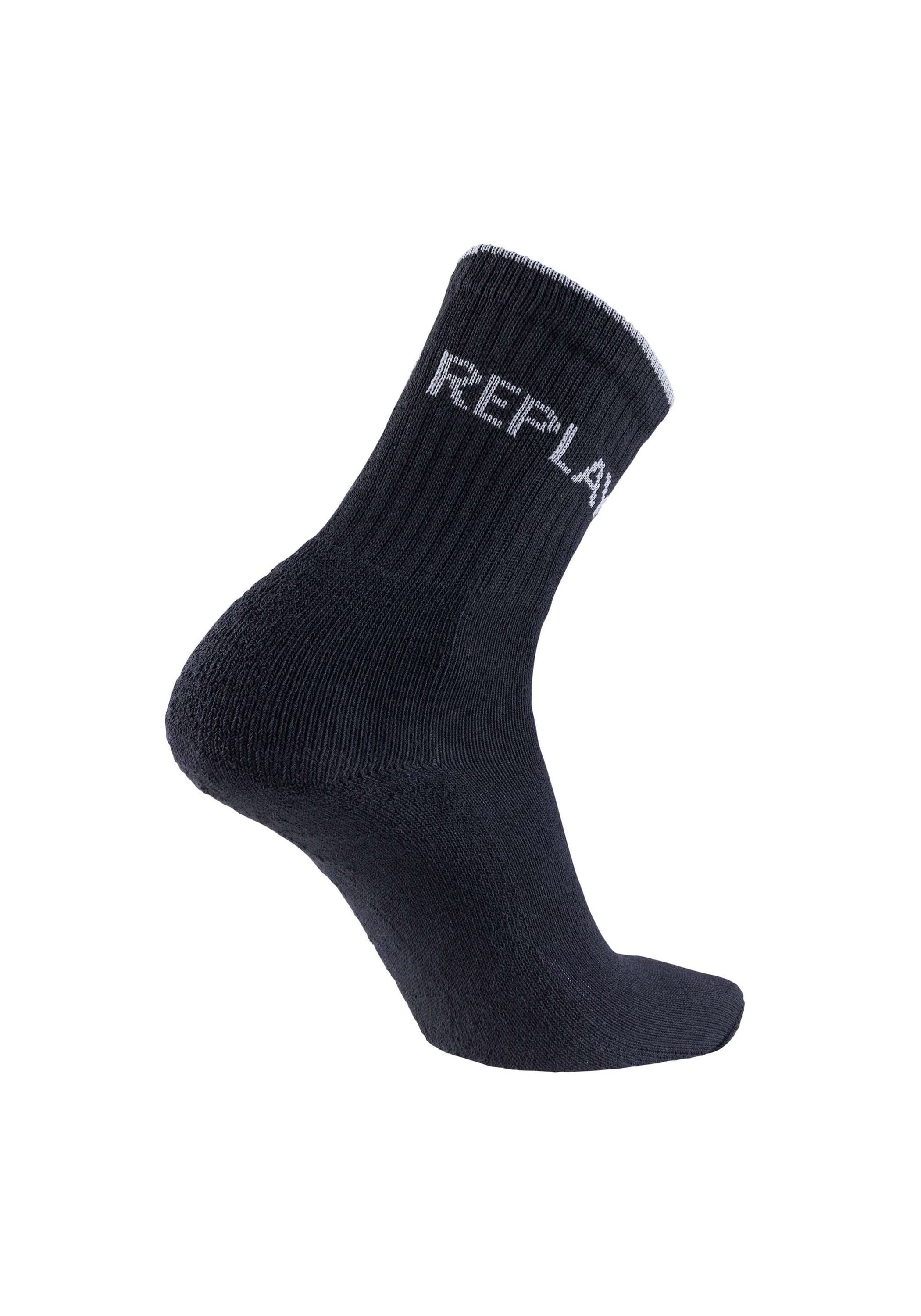Replay Kurzsocken »Socken REPLAY TENNIS Leg Logo 3Prs Banderole 3er Pack«