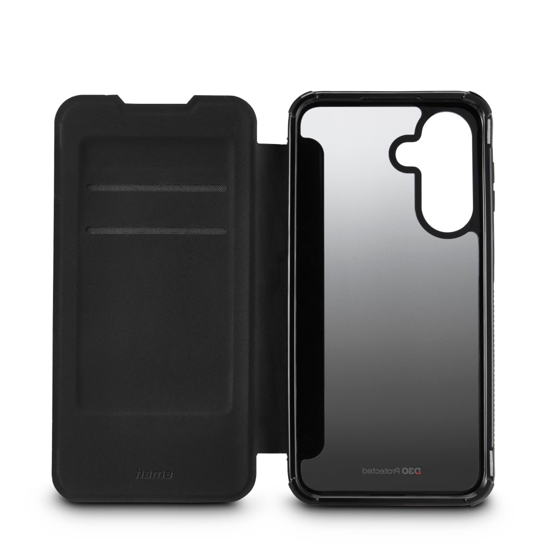 Hama Smartphone-Hülle »Handytasche für Samsung Galaxy A27 5G Schwarz« Galaxy A27 5G D3O, Magnetverschluss, 2 Kartenfächer, Fallschutz