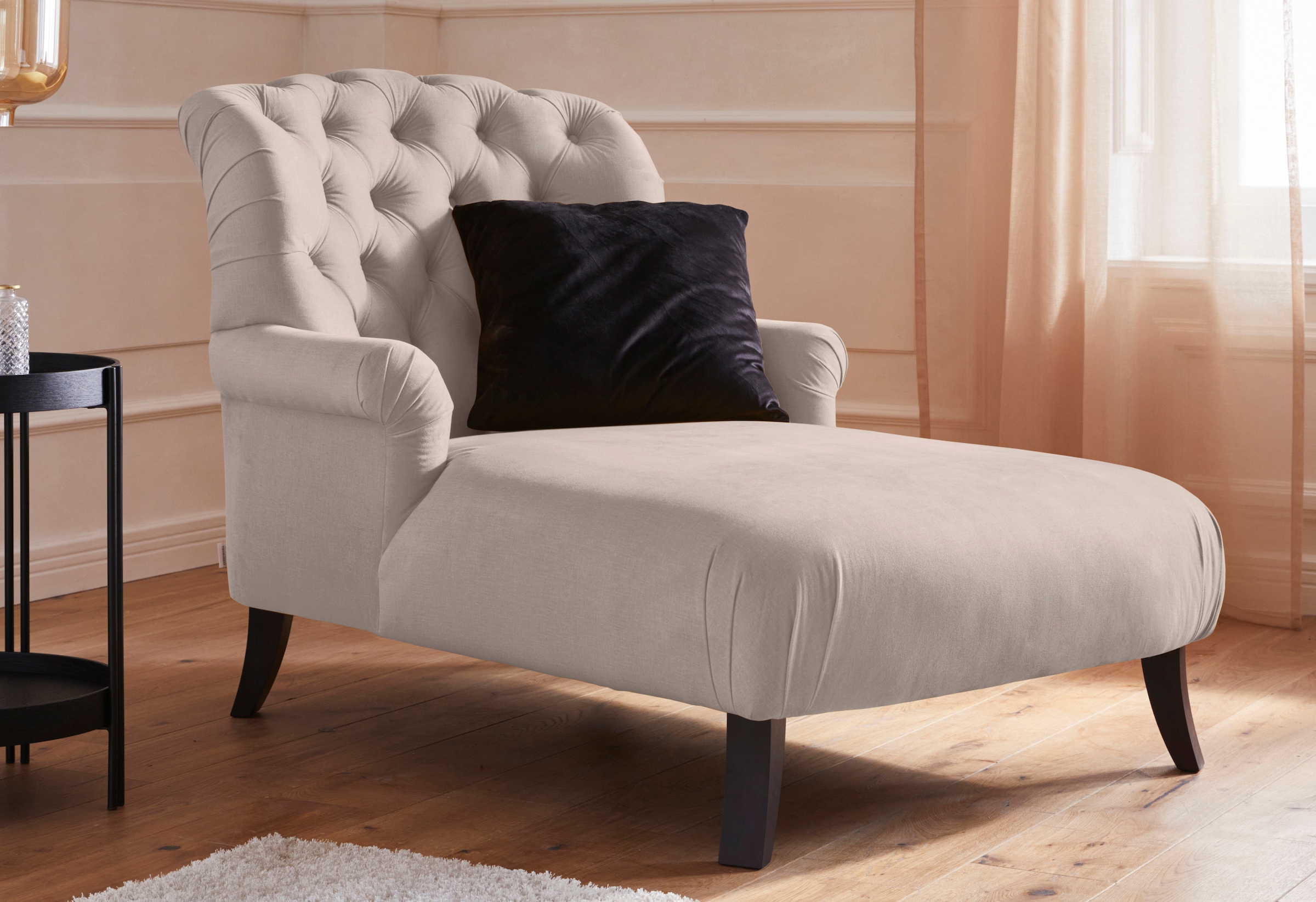 Home affaire Loveseat "Amiens Sessel Loungesessel", mit wunderschöner Knopf günstig online kaufen