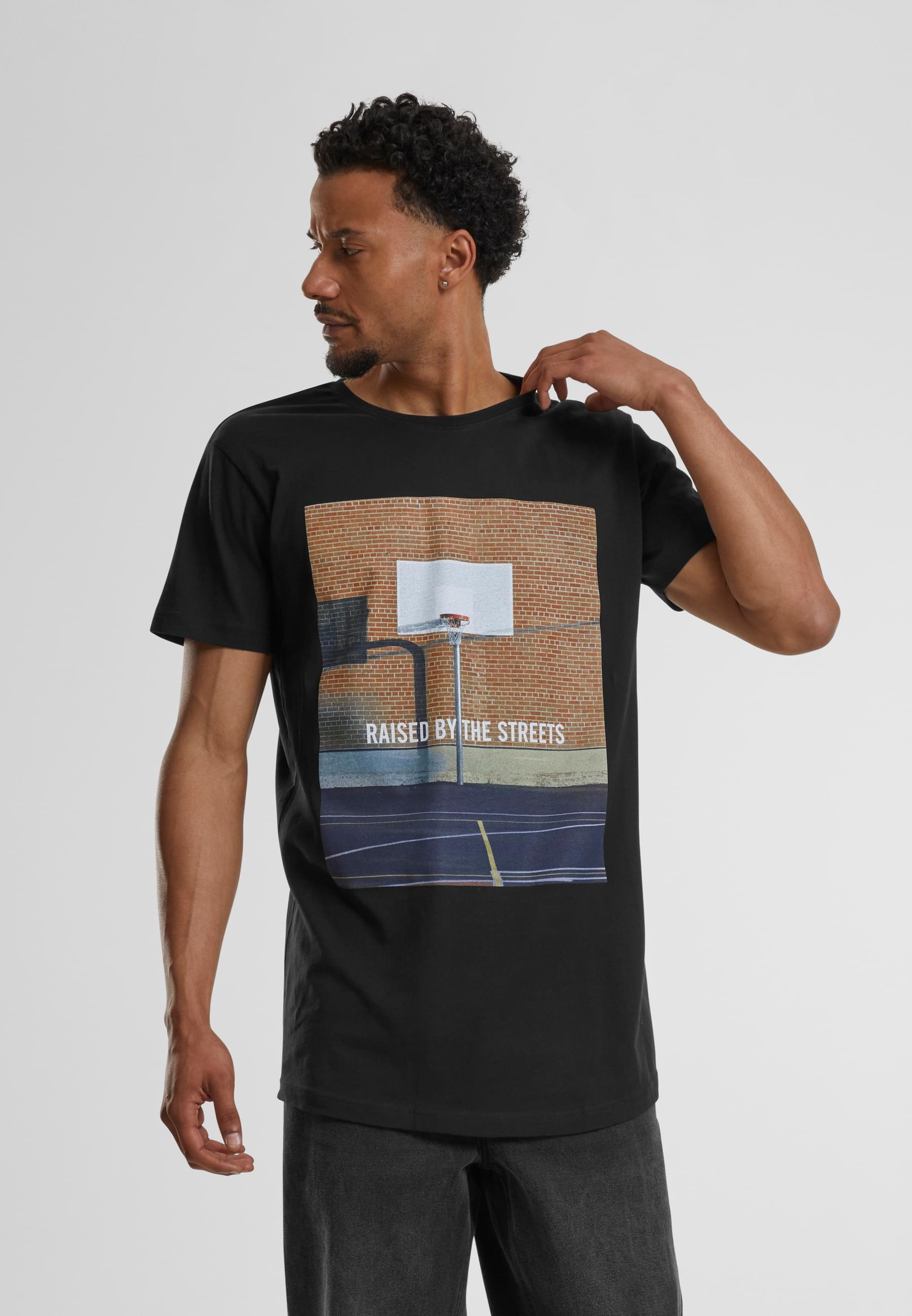 MisterTee T-Shirt »MisterTee Herren Raised By The Streets Tee«, (1 tlg.)