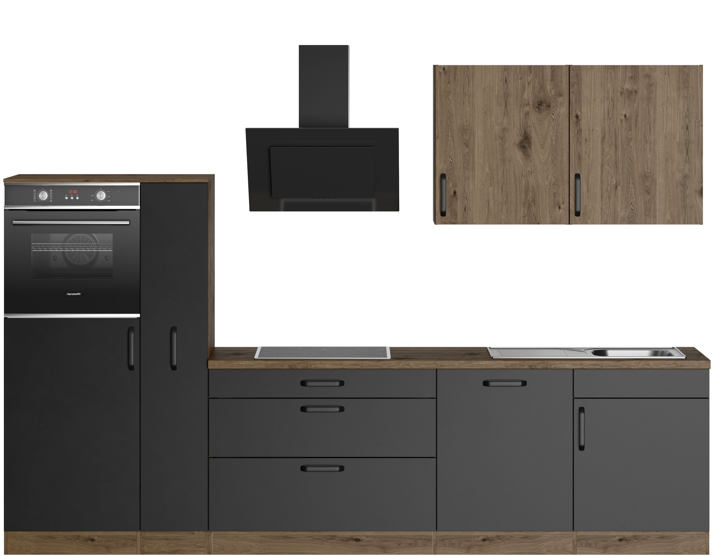 wiho Küchen Küchenzeile "Elba, TOPSELLER" wahlweise mit Hanseatic E-Geräten günstig online kaufen