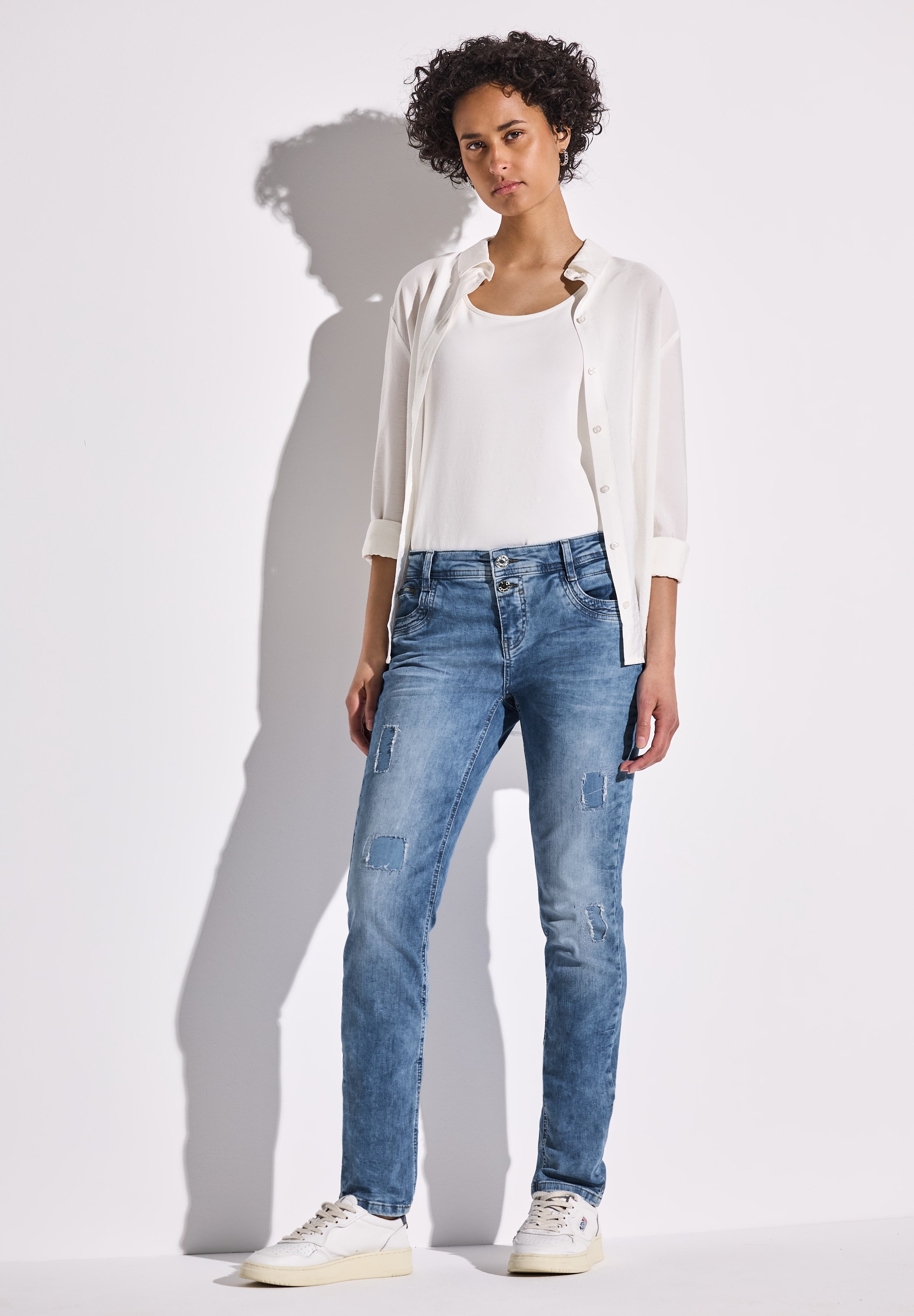 STREET ONE Comfort-fit-Jeans, Middle Waist