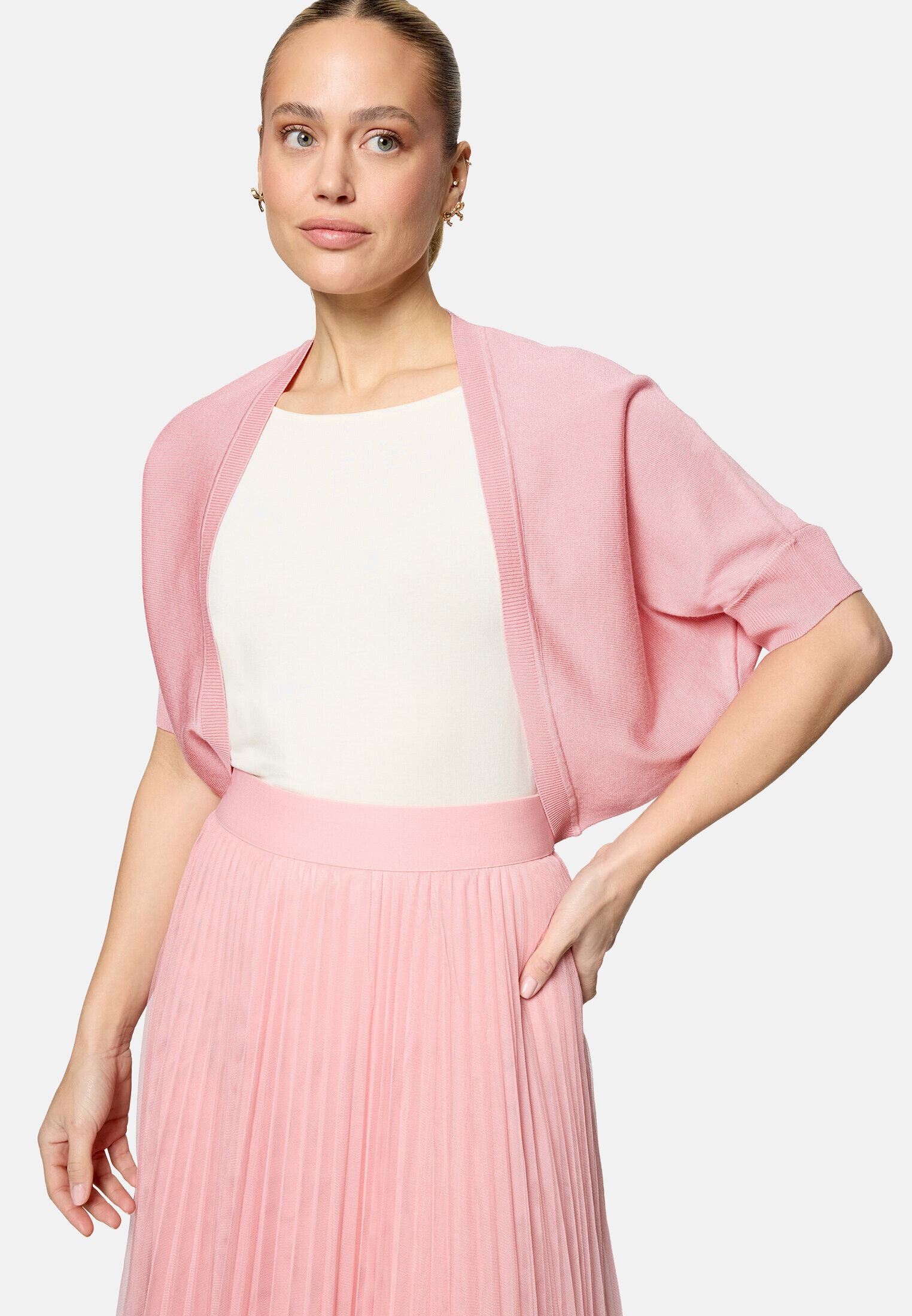 Zero Strickjacke »Damen kurzarm« 1 Plain/ ohne Details