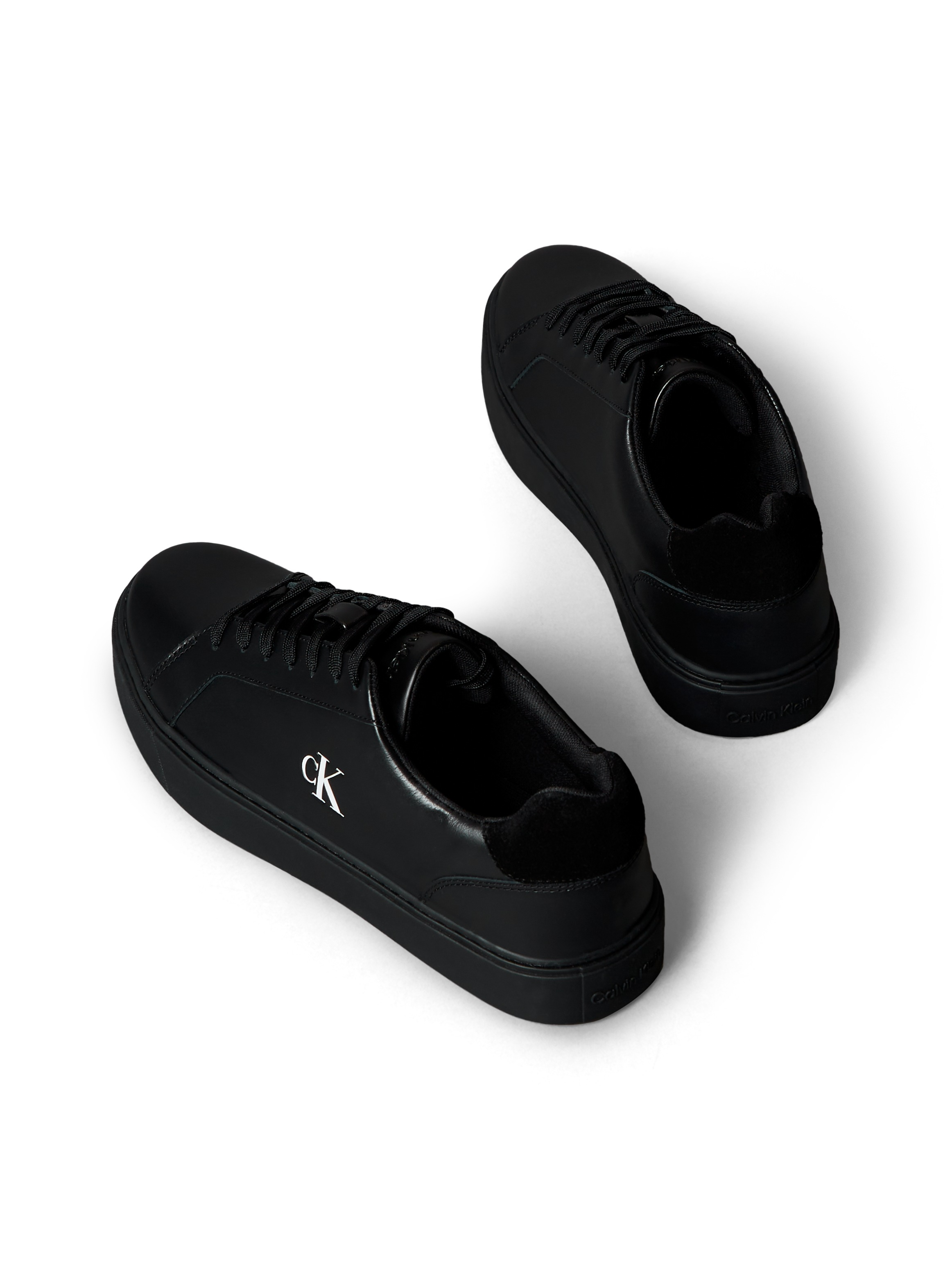 Calvin Klein Jeans Sneaker »CLASSIC CUPSOLE LACEUP LTH«, Schnürschuh, Halbschuh, Freizeitschuh mit seitlichem CK-Logo