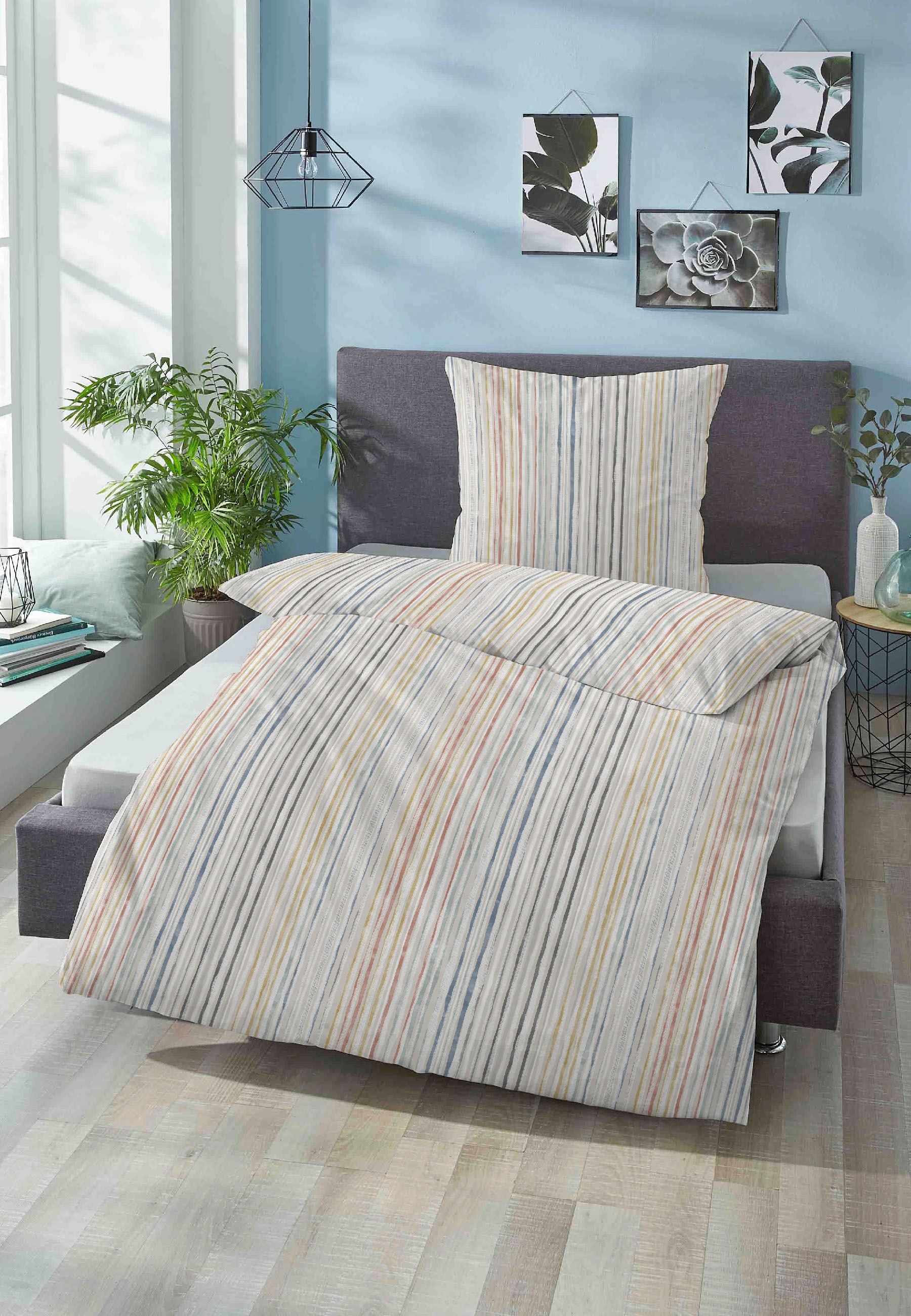 Biberna Bettwäsche "Melina" 2 Stk. tlg. feiner Glanz + weicher Griff, pfleg günstig online kaufen