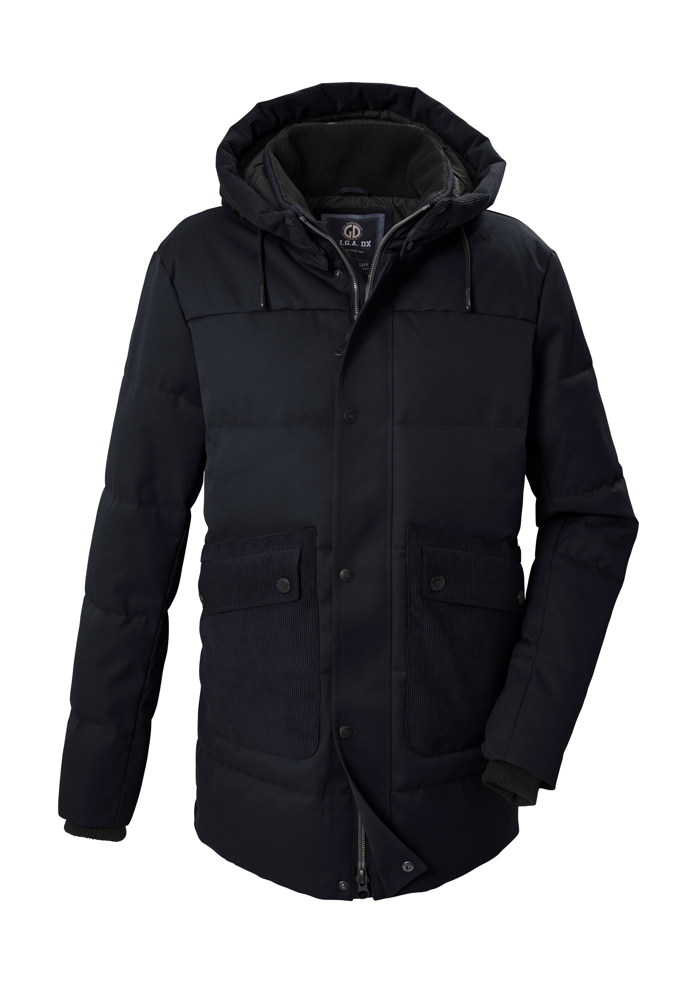 G.I.G.A. DX by killtec Steppjacke "GW 22 MN QLTD JCKT" Wasser- und windabweisende Steppjacke mit abnehmbarer Kapuze