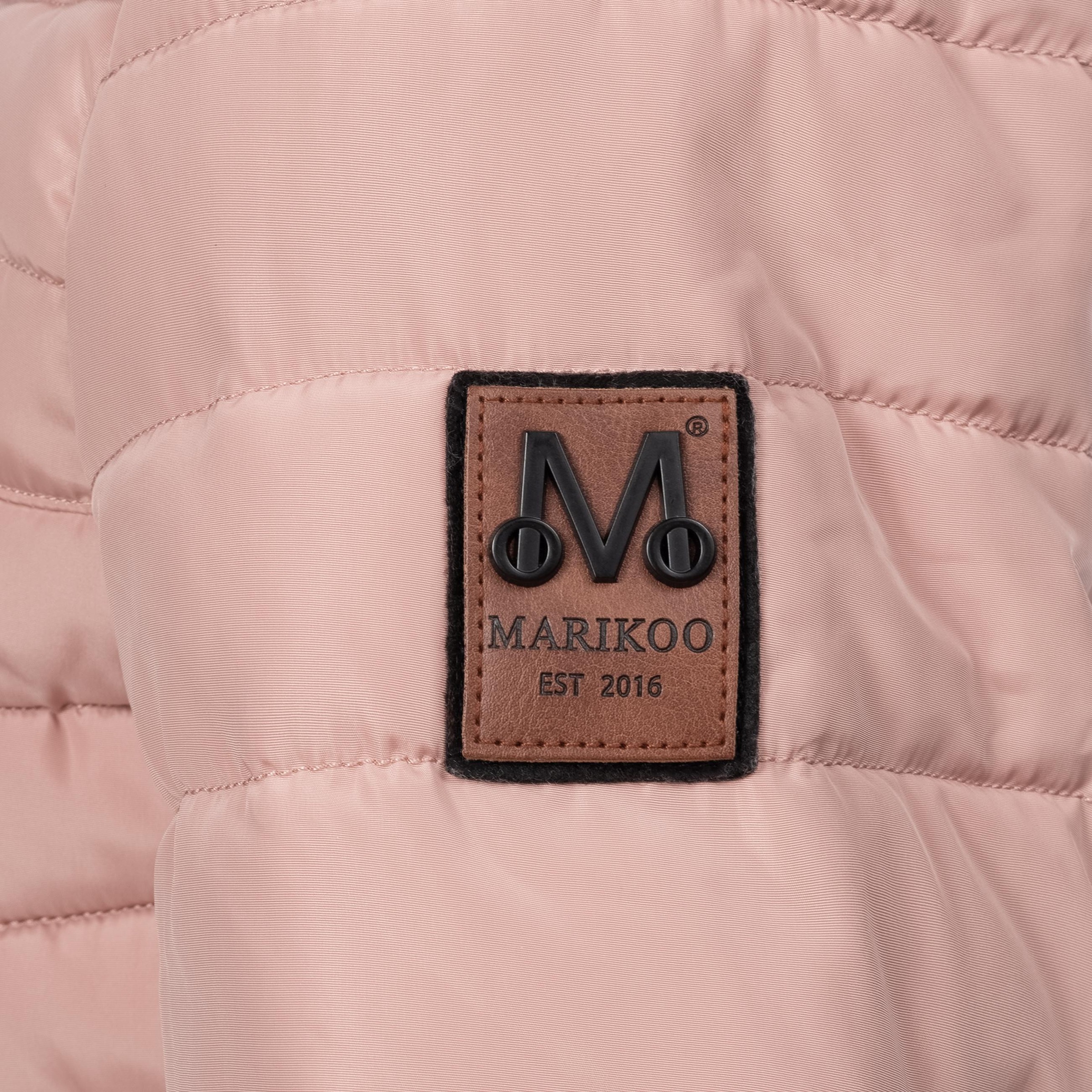 Marikoo Winterjacke »Amber«, mit Kapuze, stylische Steppjacke mit Teddyfutter