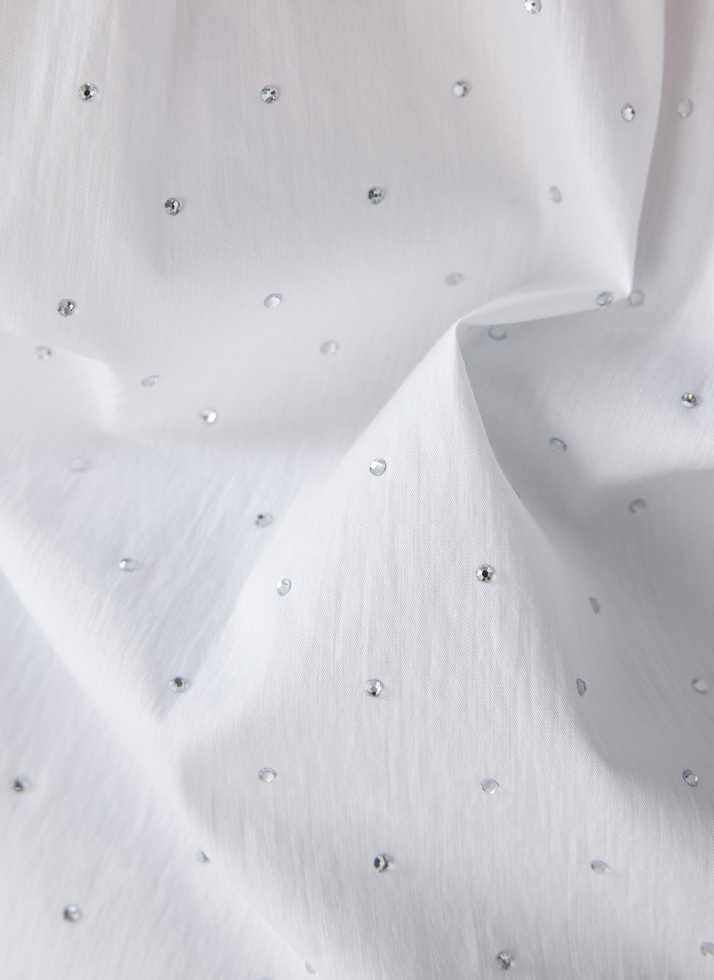 LeComte Klassische Bluse »LeComte Bluse in Weiß mit dezenten Glitzersteinen«