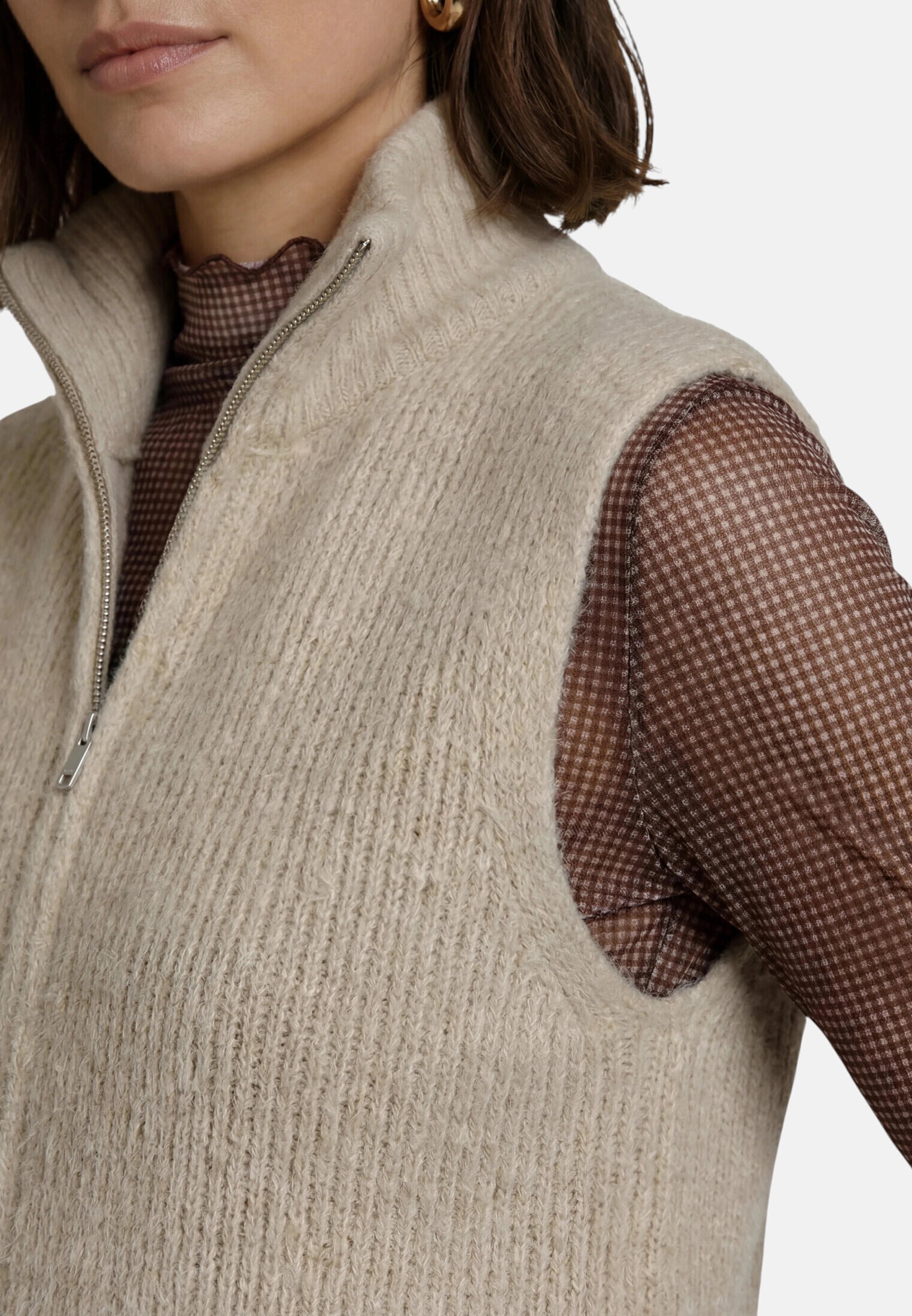Zero Strickjacke »Damen mit Reißverschluss« 1 Stk. Plain/ohne Details